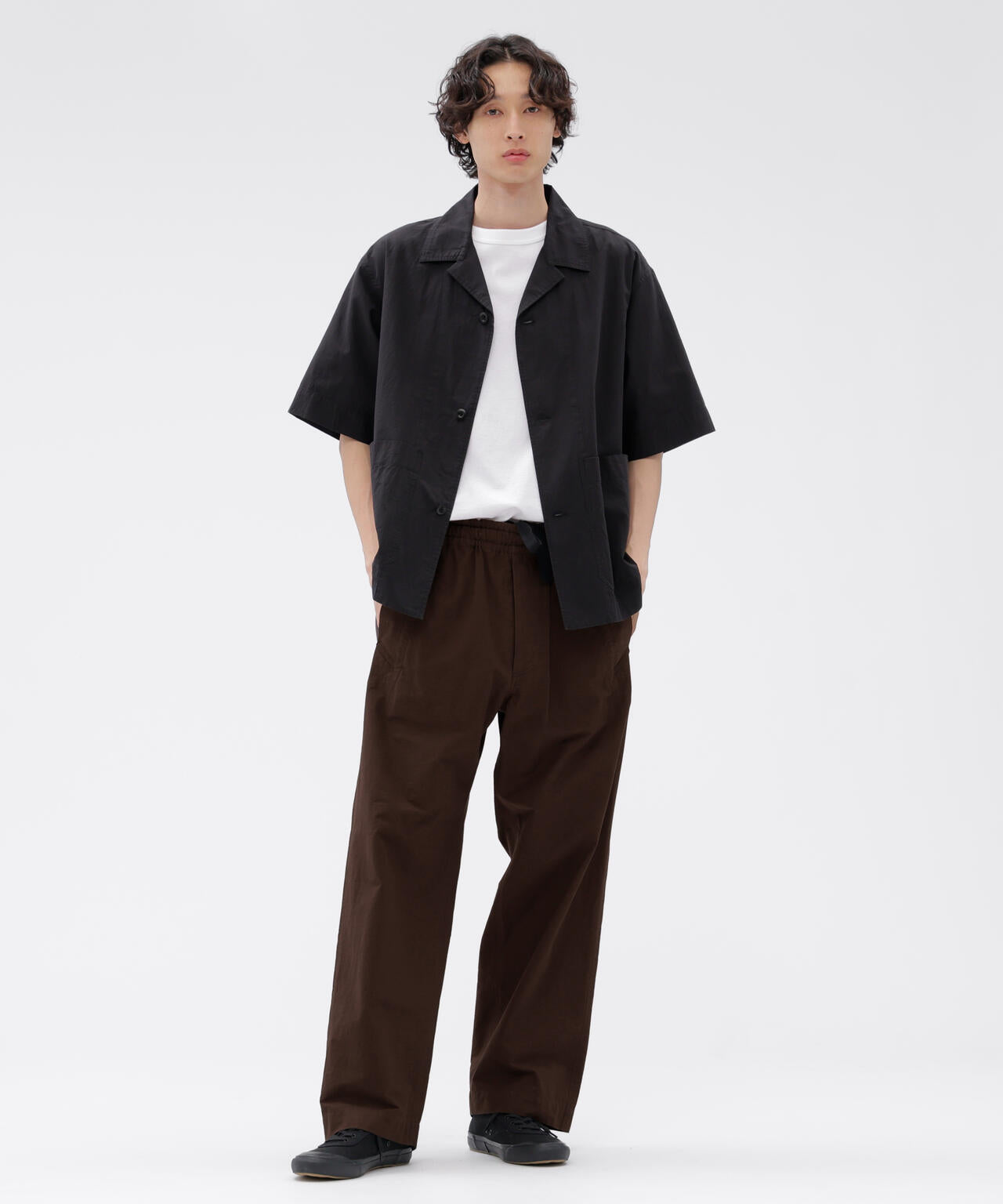 LIGHTWEIGHT COTTON NYLON TWILL TROUSERS