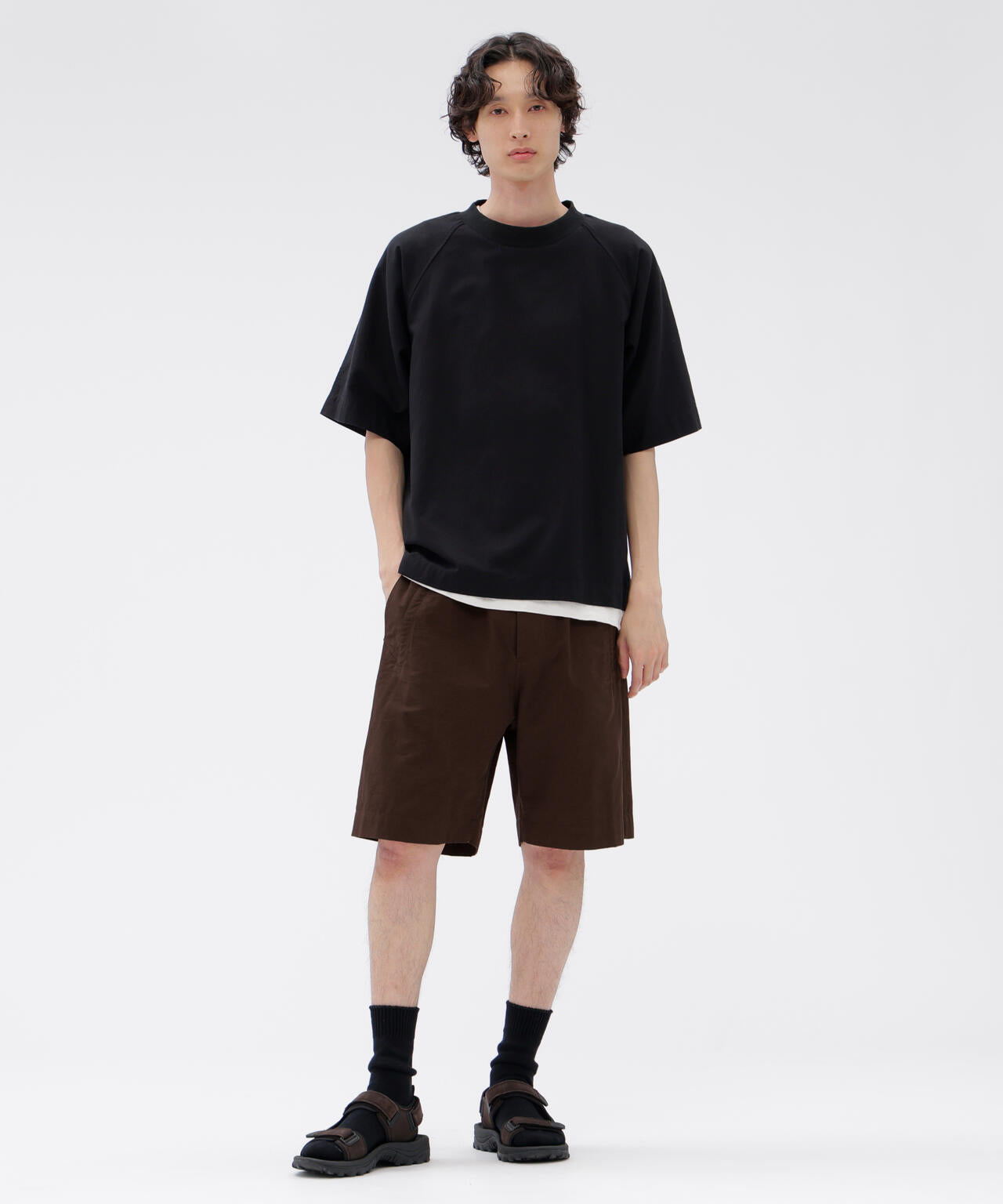 LIGHTWEIGHT COTTON NYLON TWILL TROUSERS