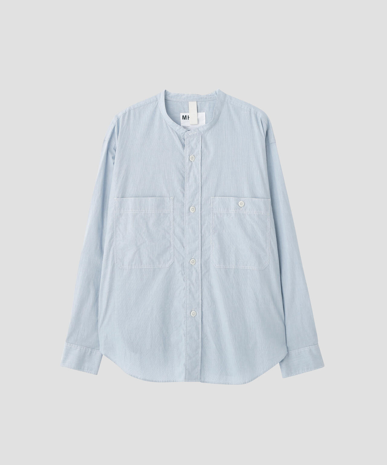 WORN COTTON HAIRLINE STRIPE SHIRT