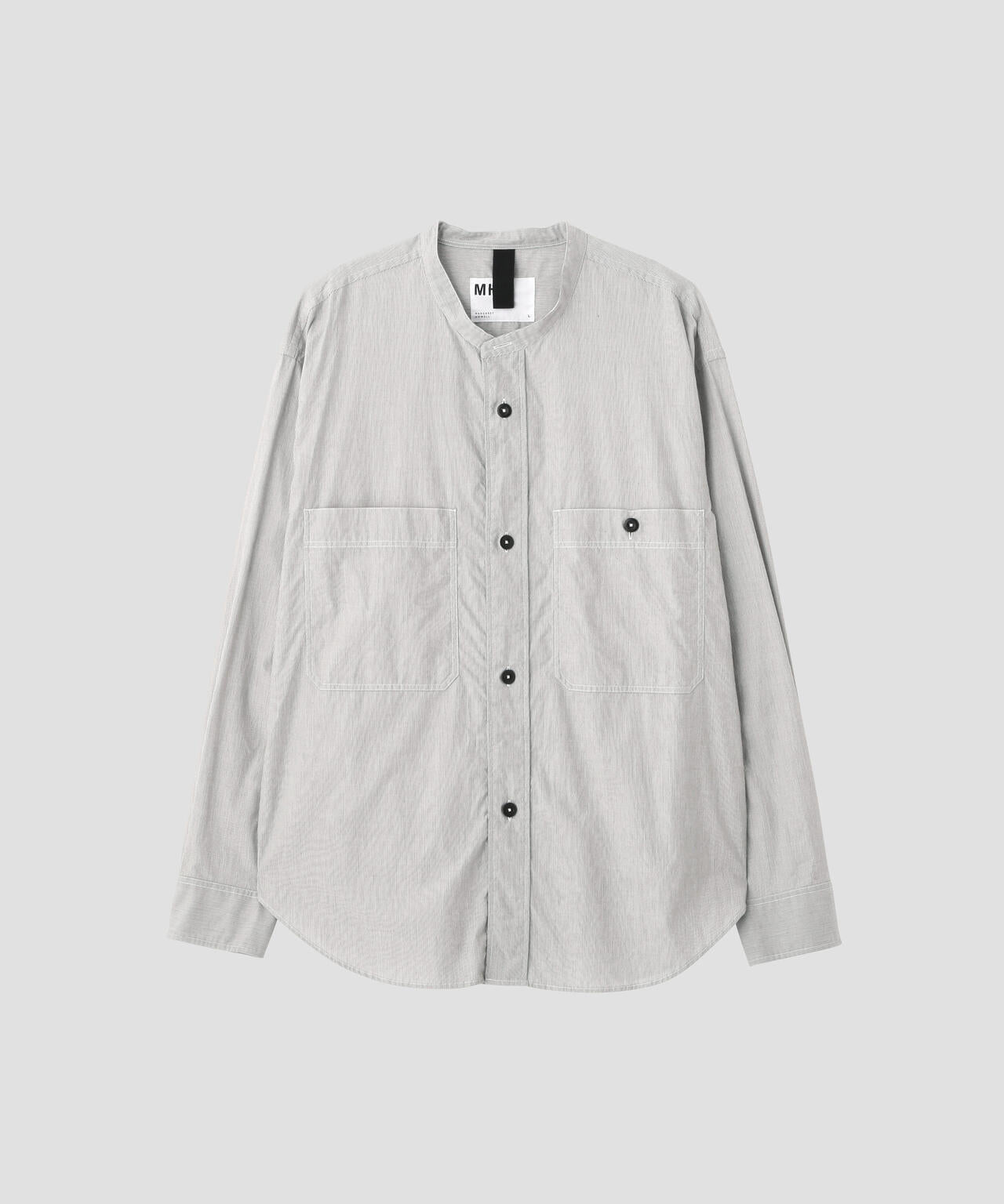 WORN COTTON HAIRLINE STRIPE SHIRT