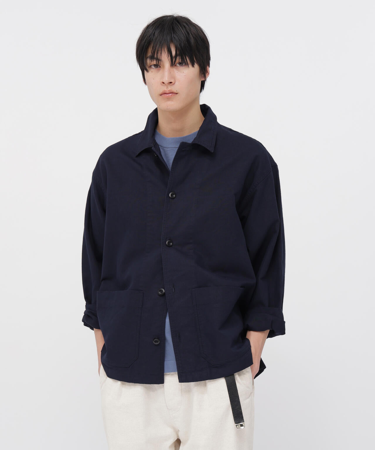 COTTON HEMP OXFORD SHIRT