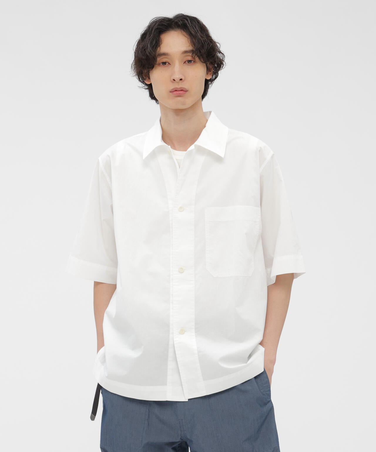COTTON RAMIE POPLIN SHIRT