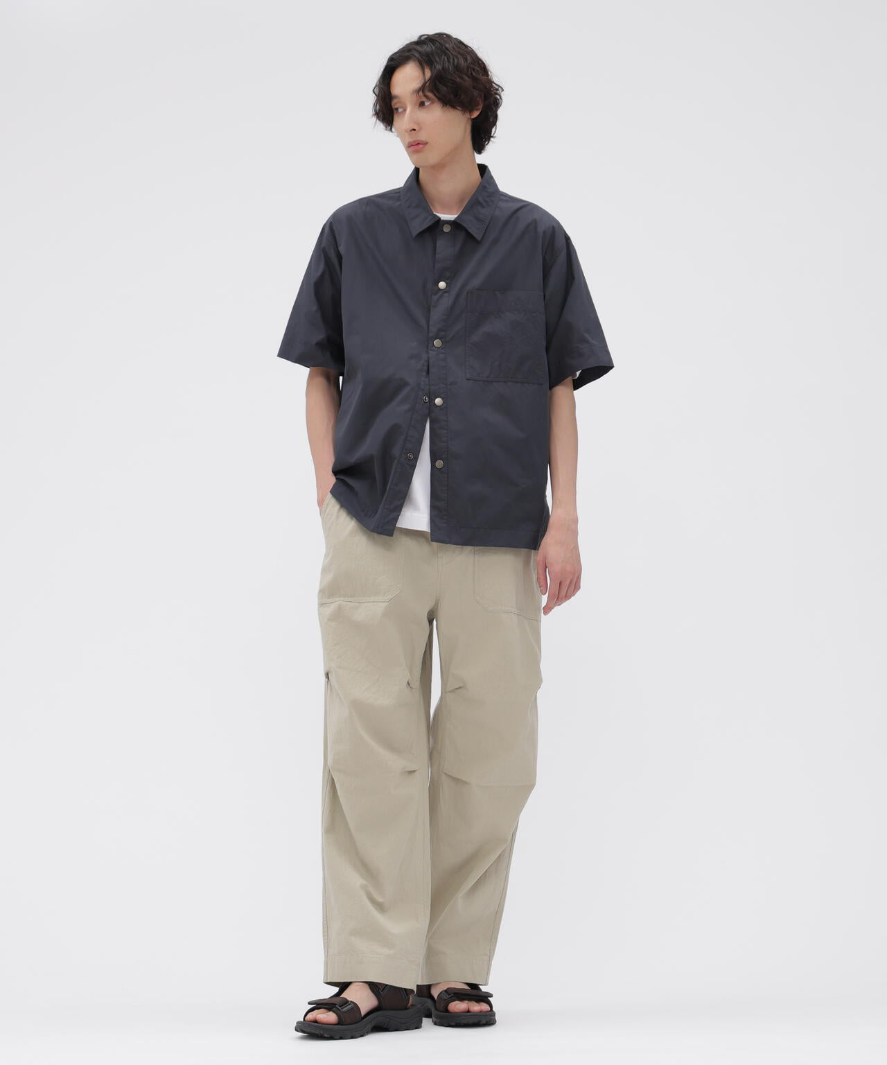 COTTON NYLON VOILE POPLIN SHIRT