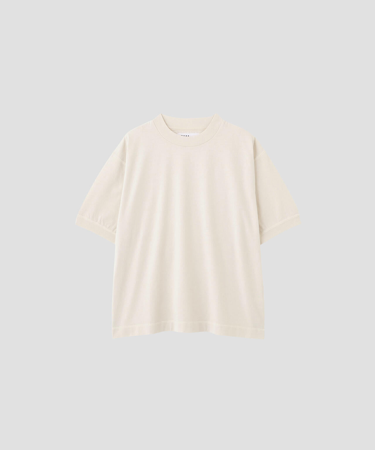 GARMENT DYED TOUGH COTTON LINEN JERSEY TOP
