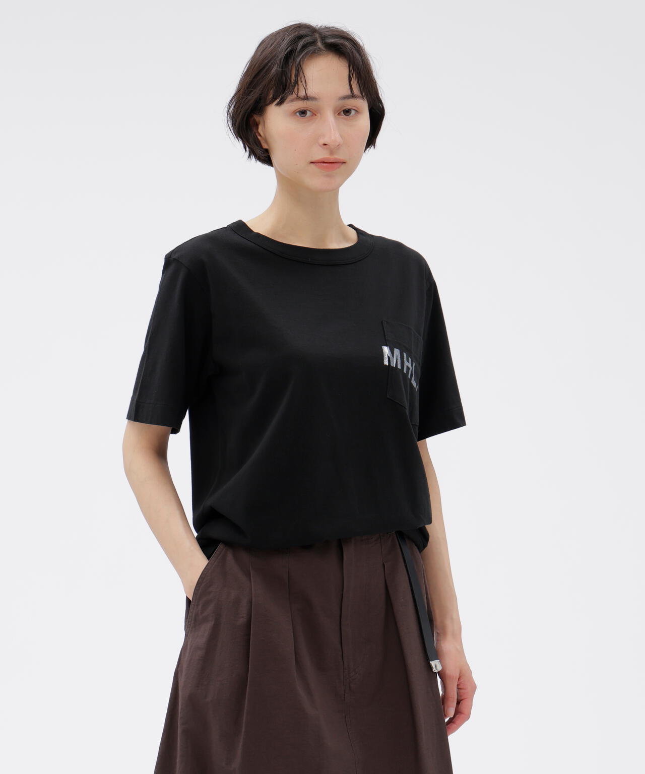 PRINTED COTTON JERSEY TOP