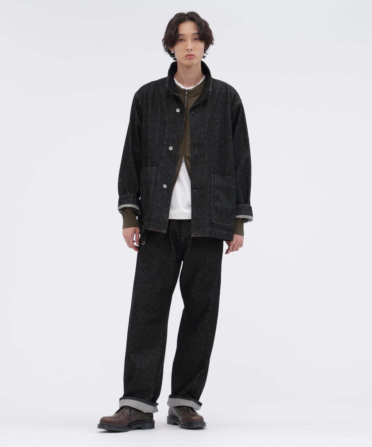 CANTON BLACK DENIM BLOUSON
