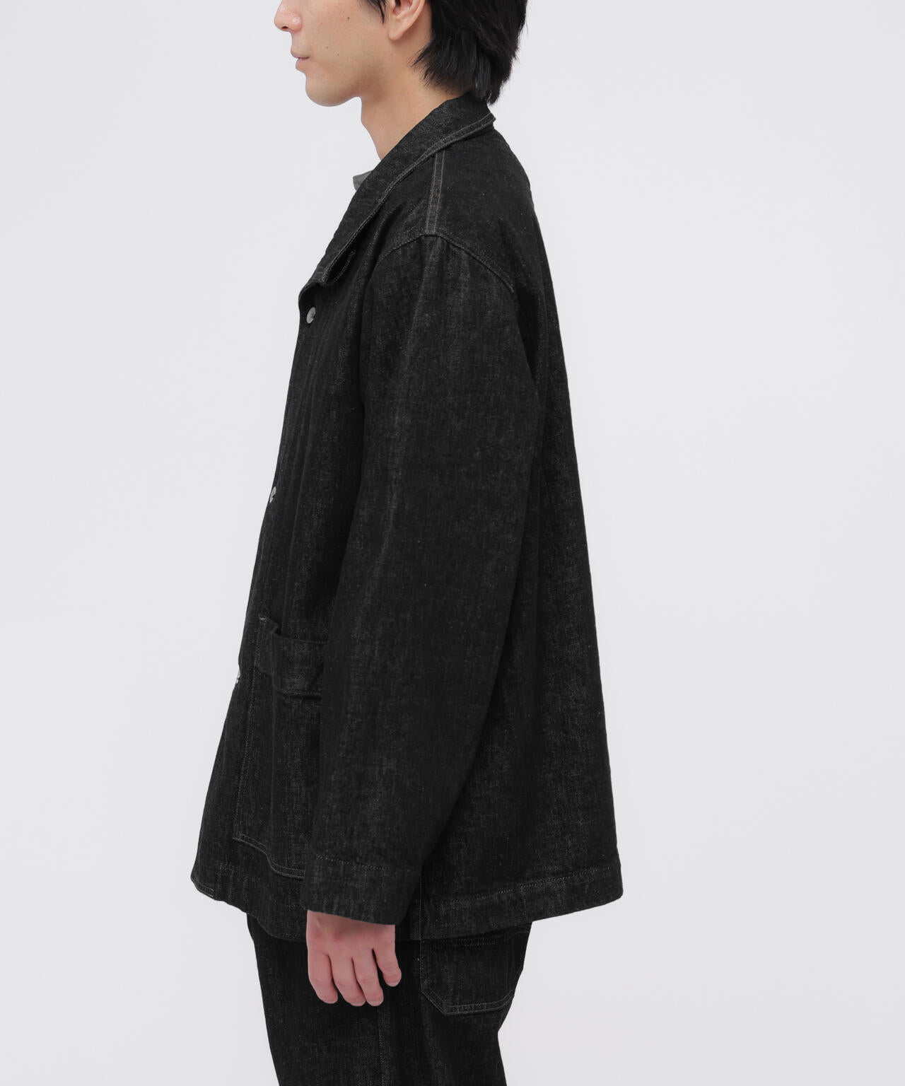 CANTON BLACK DENIM BLOUSON