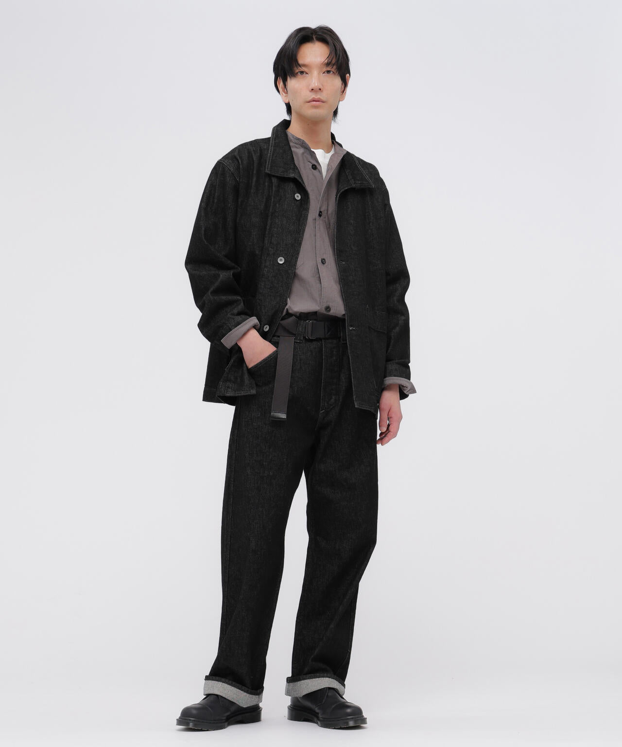 CANTON BLACK DENIM BLOUSON
