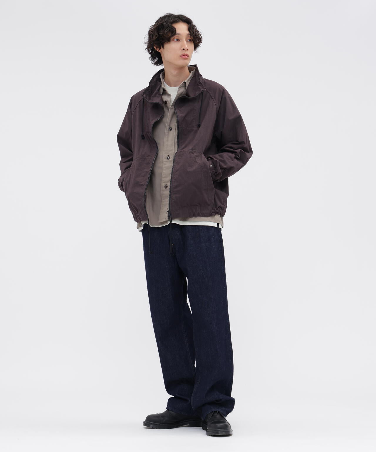 COTTON NYLON PLAINWEAVE BLOUSON