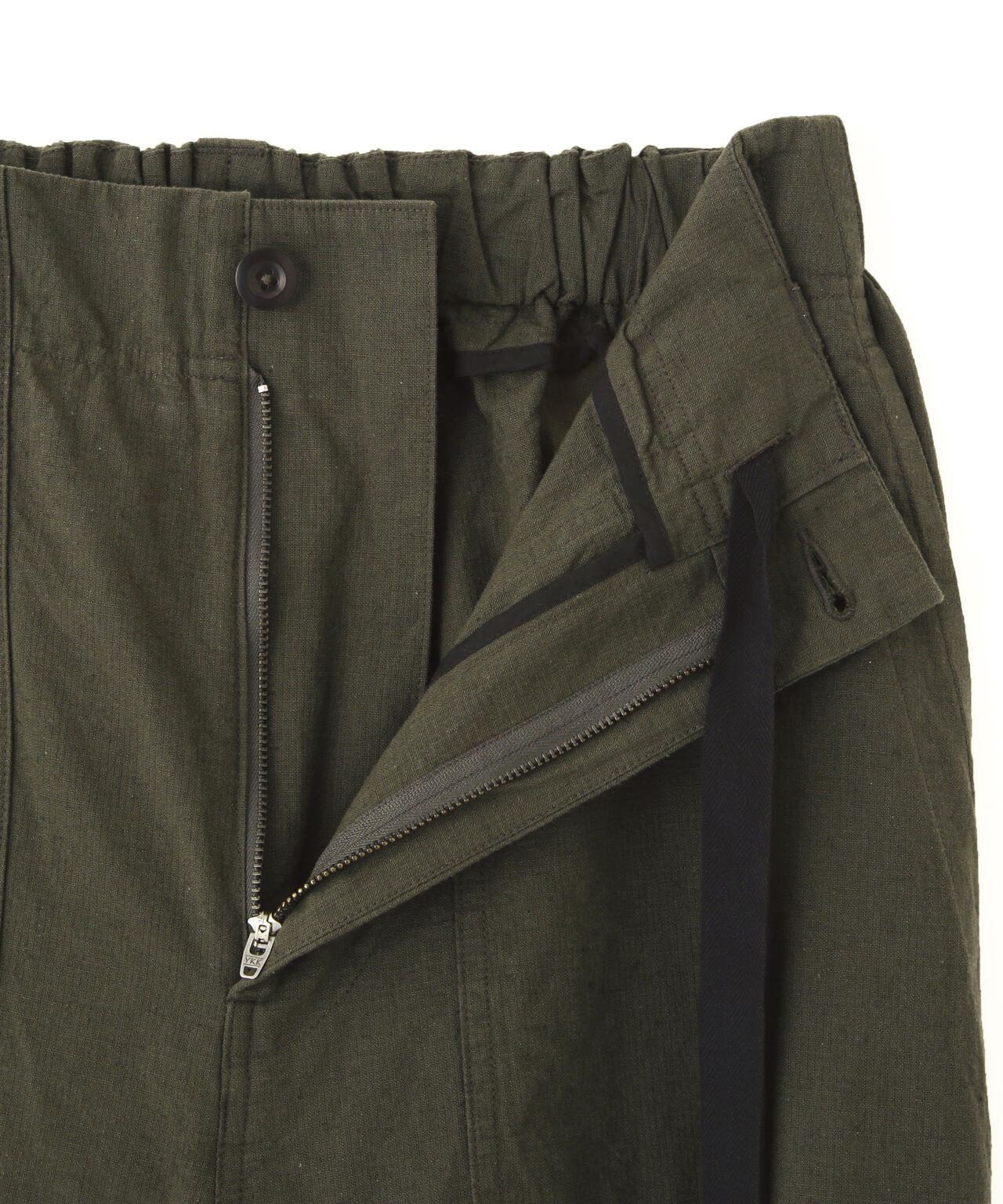 COTTON LINEN TINY RIPSTOP TROUSERS