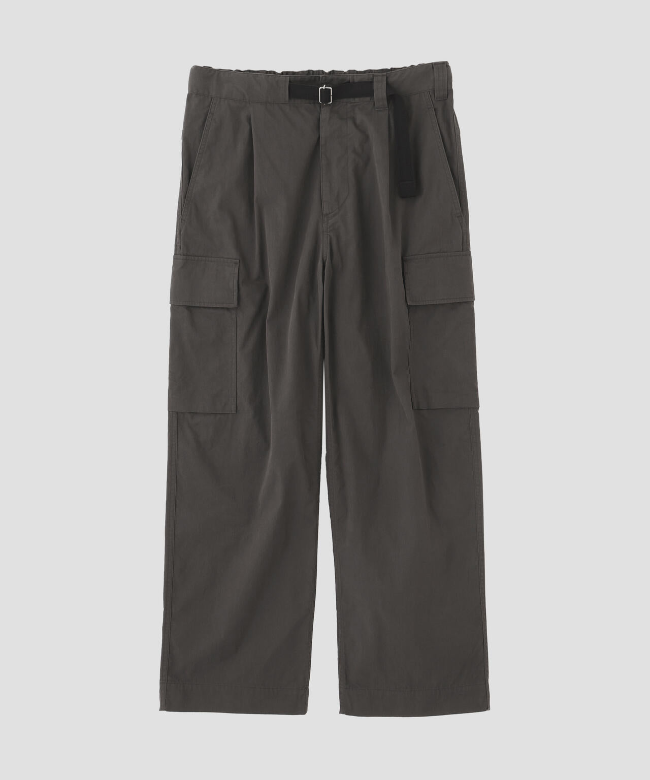 WASHED COTTON NYLON TROUSERS