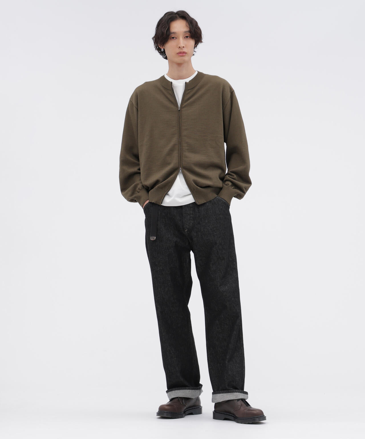 CANTON BLACK DENIM TROUSERS
