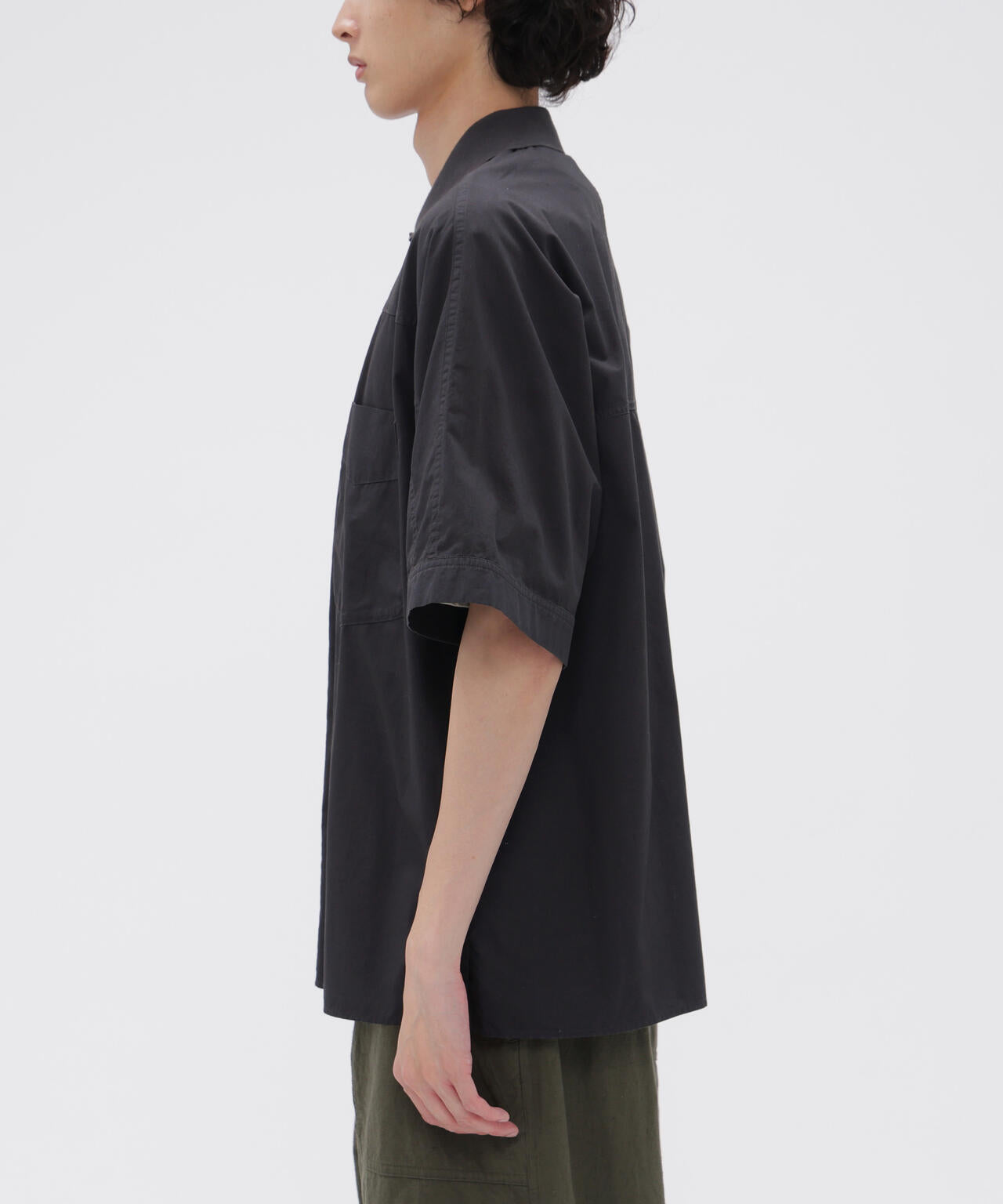 GARMENT DYED COTTON POPLIN SHIRT