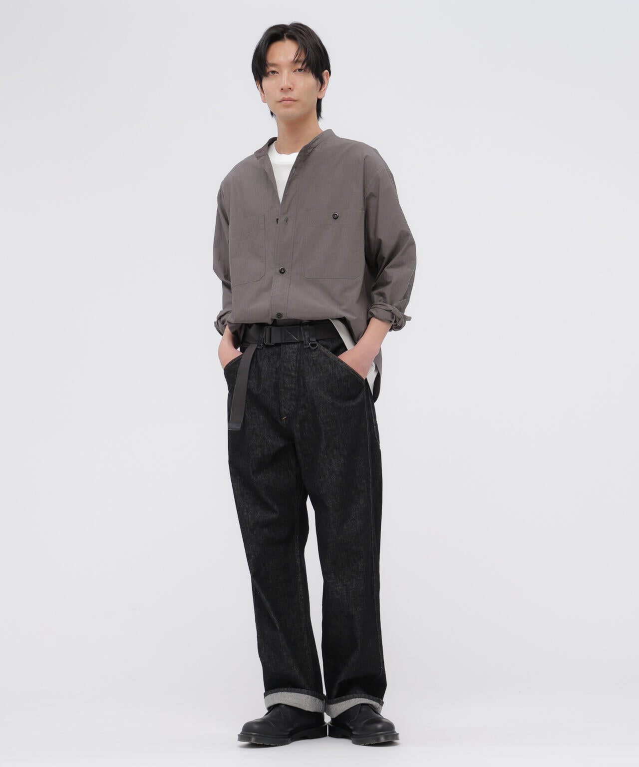END ON END WEAVE COTTON SHIRT