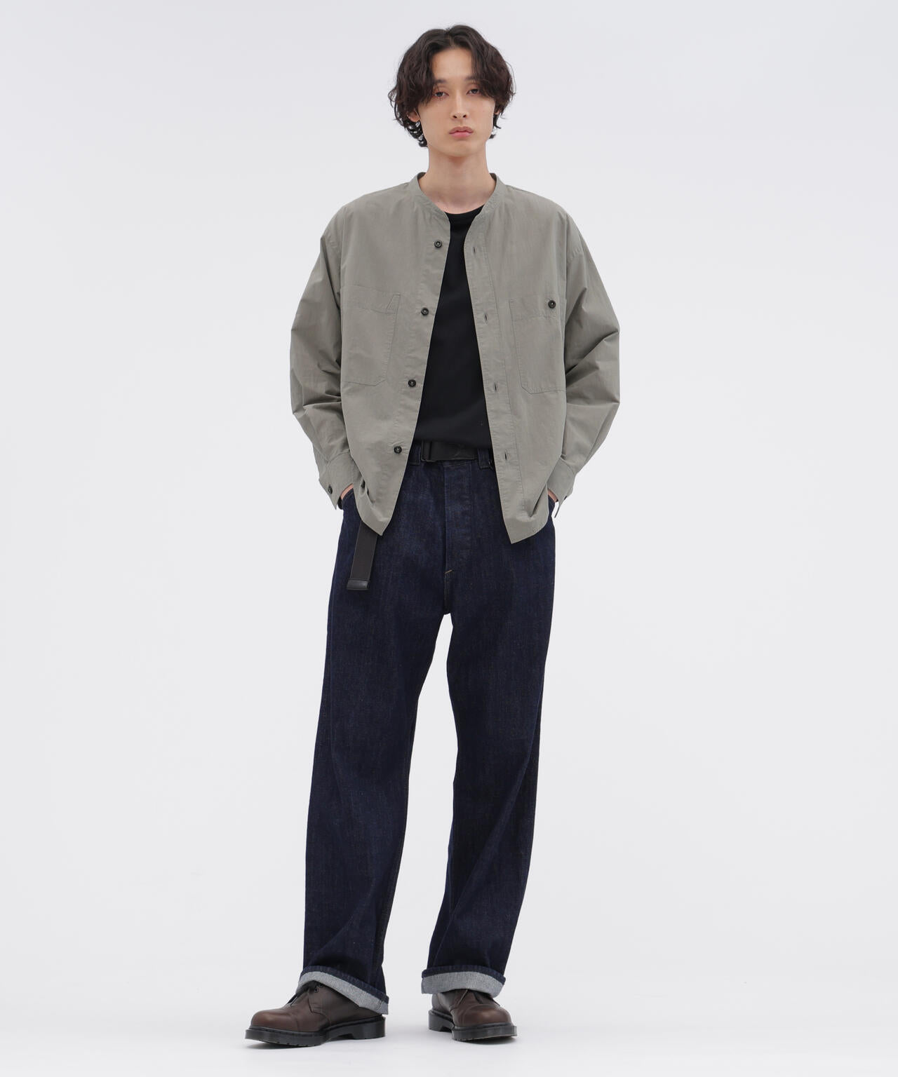 END ON END WEAVE COTTON SHIRT