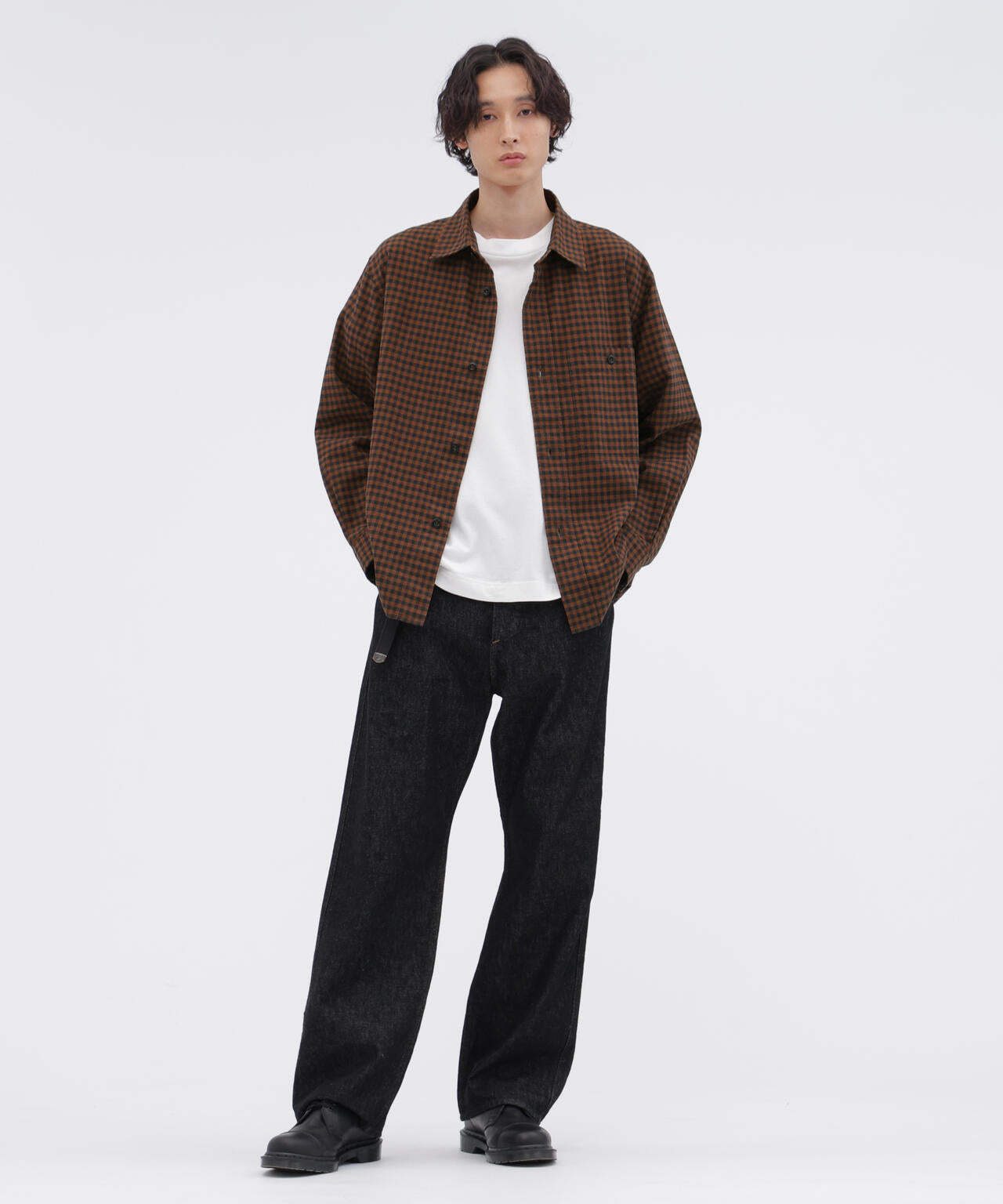 FADED LINEN COTTON PLAINWEAVE SHIRT