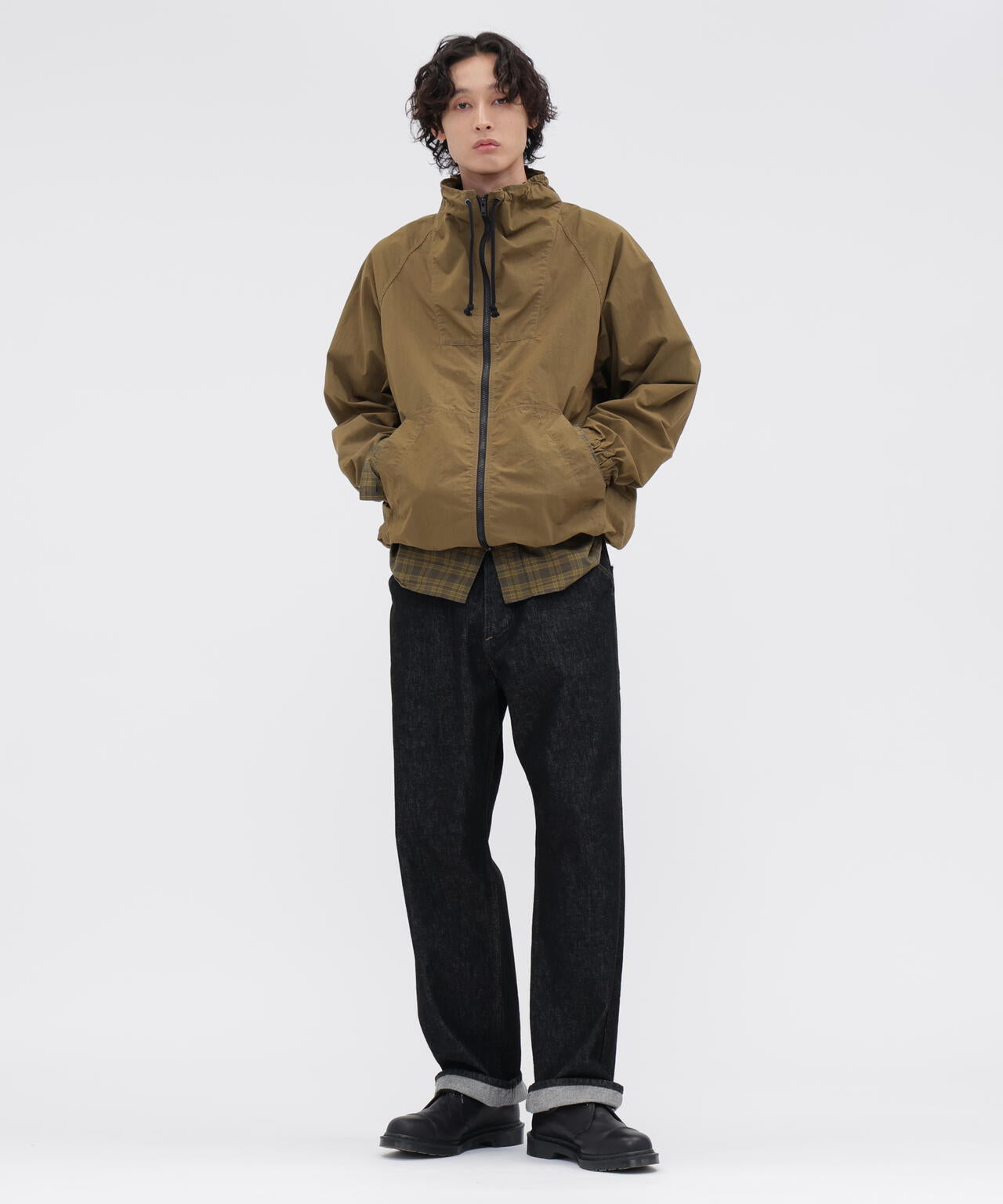 TONAL COTTON CHECK SHIRT