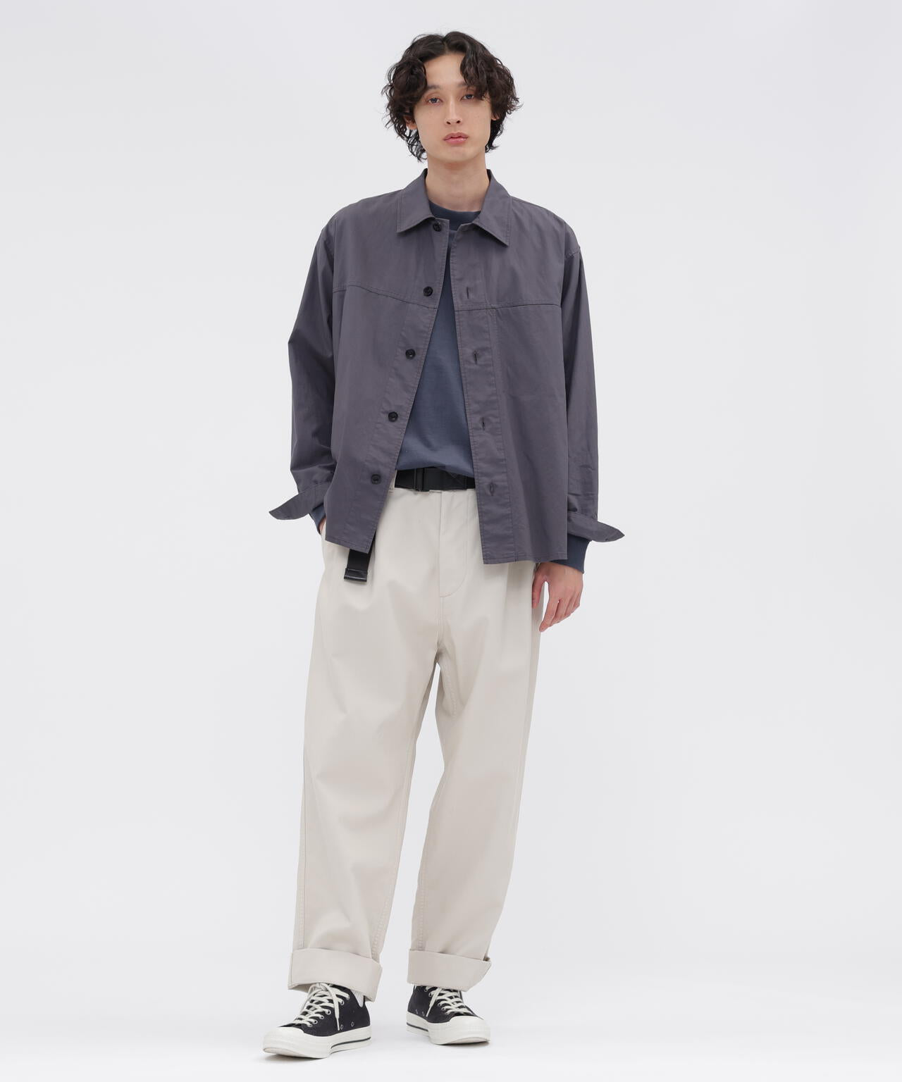 DRY COTTON LINEN PLAINWEAVE SHIRT