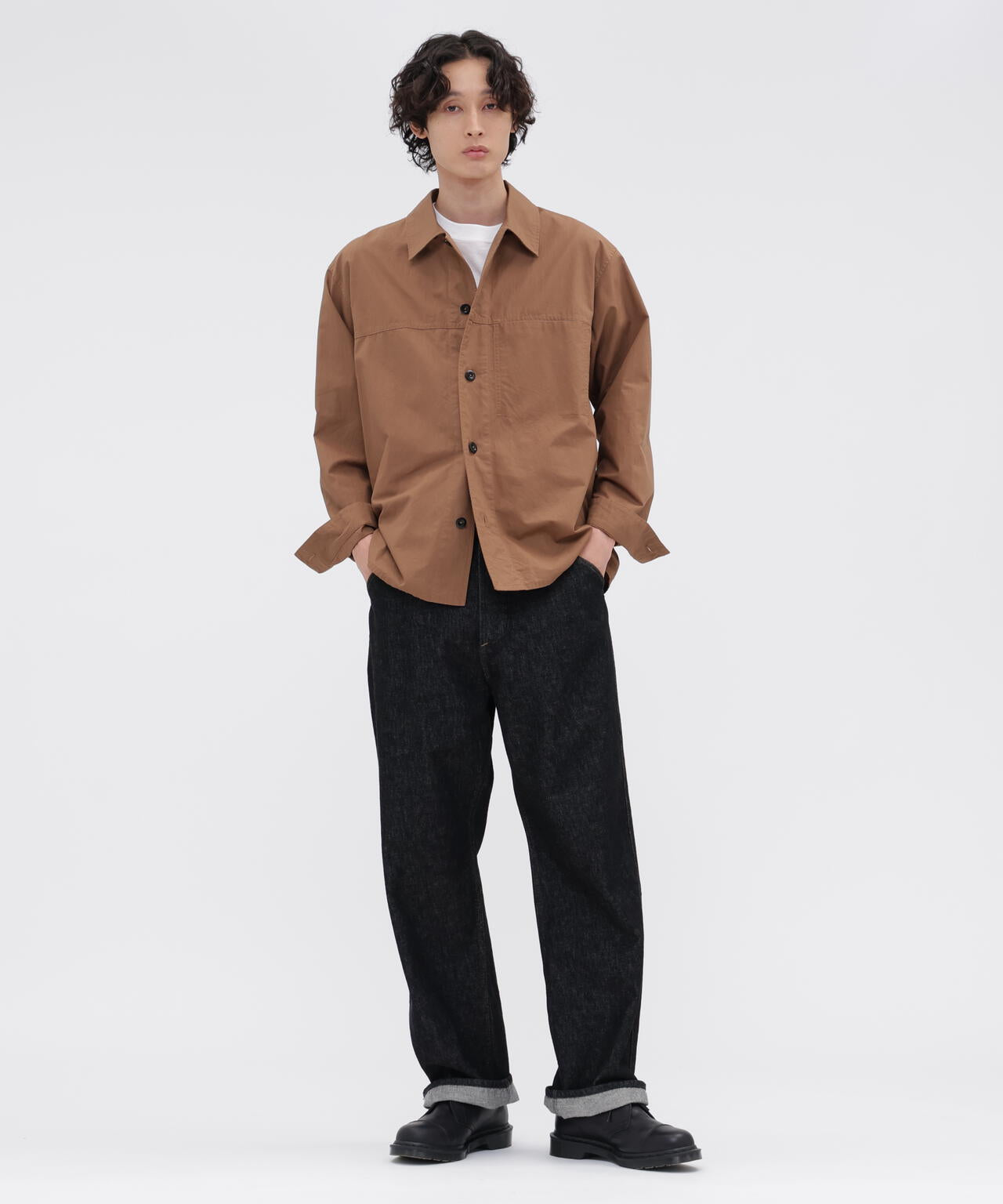 DRY COTTON LINEN PLAINWEAVE SHIRT