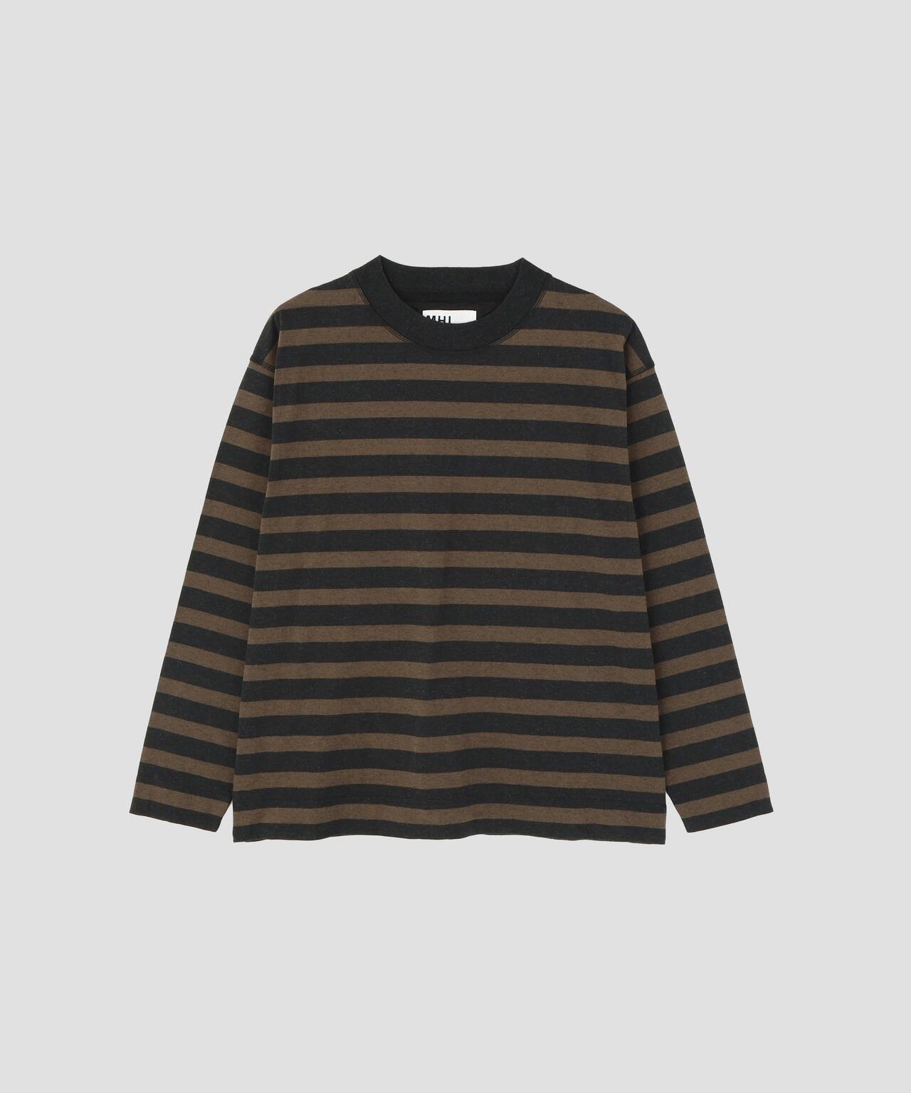 LIGHT COTTON MELANGE STRIPE TOP