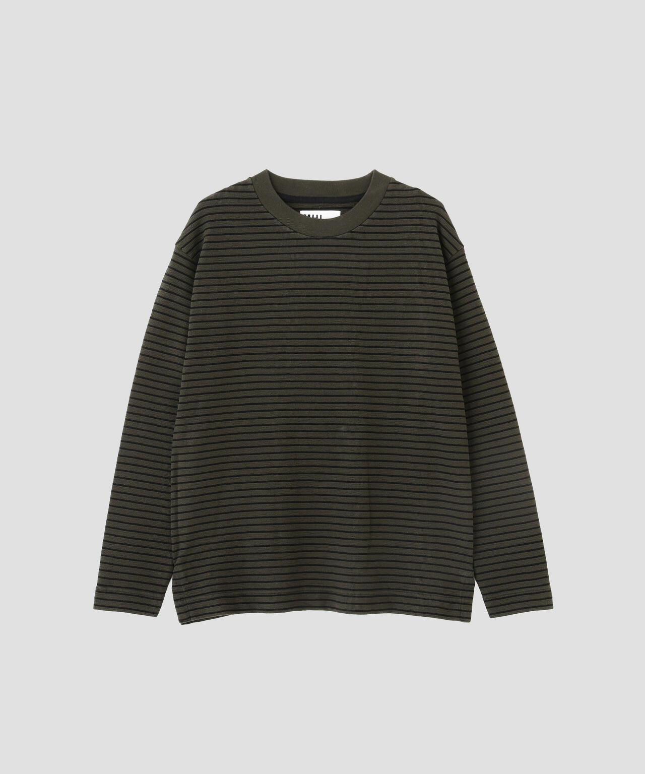 TEXTURED COTTON STRIPE TOP