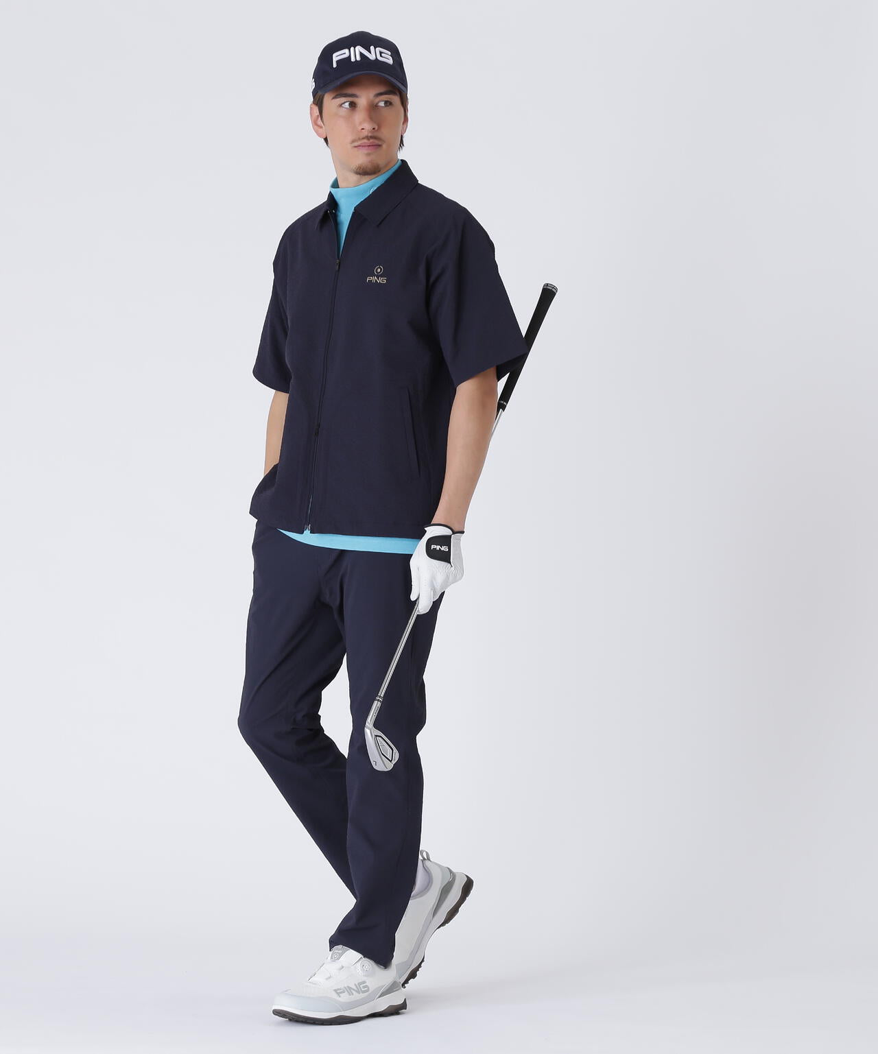 【PING APPAREL】全方向ストレッチサッカーテーパードパンツ ＜NATIVE＞ (MENS)