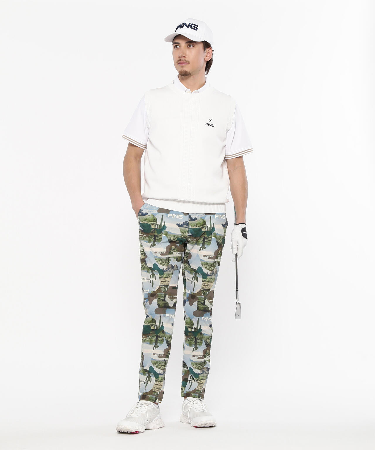 【PING APPAREL】全方向ストレッチサッカーテーパードパンツ ＜NATIVE＞ (MENS)