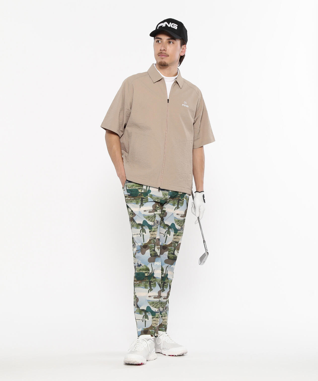 【PING APPAREL】全方向ストレッチサッカーテーパードパンツ ＜NATIVE＞ (MENS)