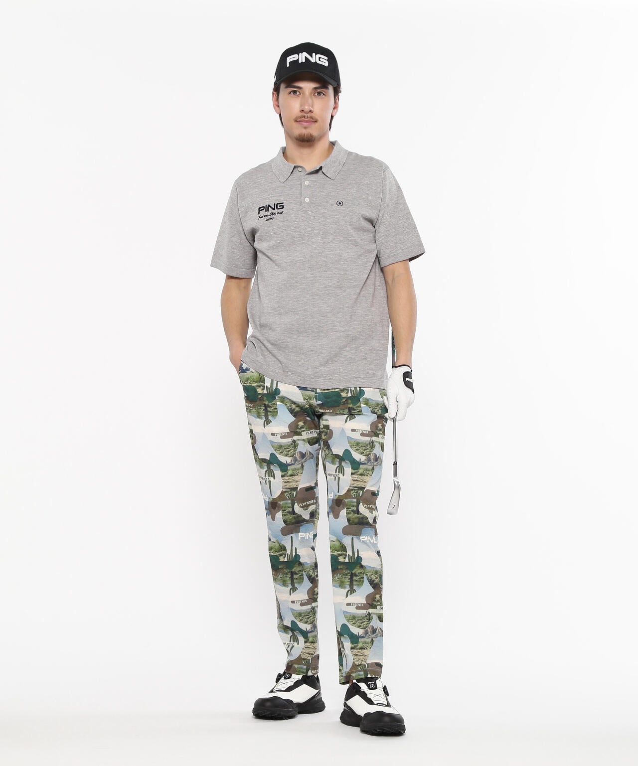【PING APPAREL】全方向ストレッチサッカーテーパードパンツ ＜NATIVE＞ (MENS)