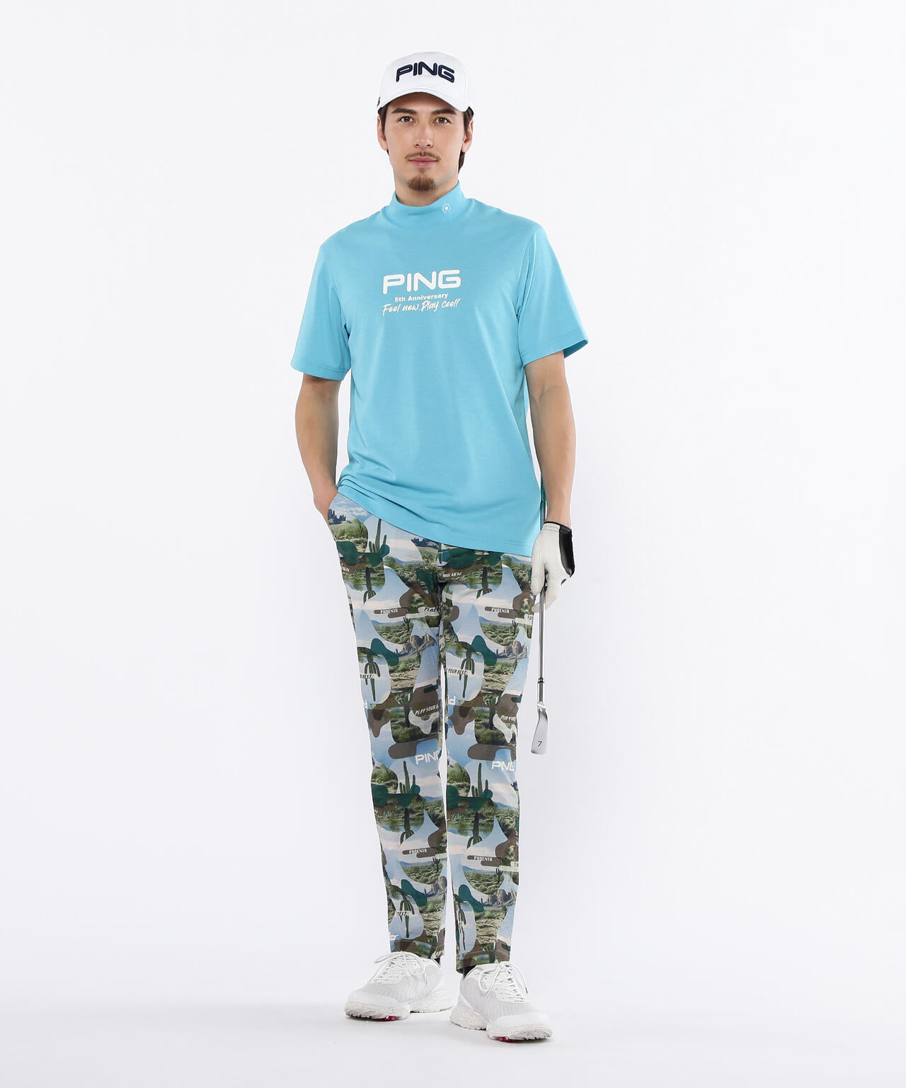 【PING APPAREL】全方向ストレッチサッカーテーパードパンツ ＜NATIVE＞ (MENS)