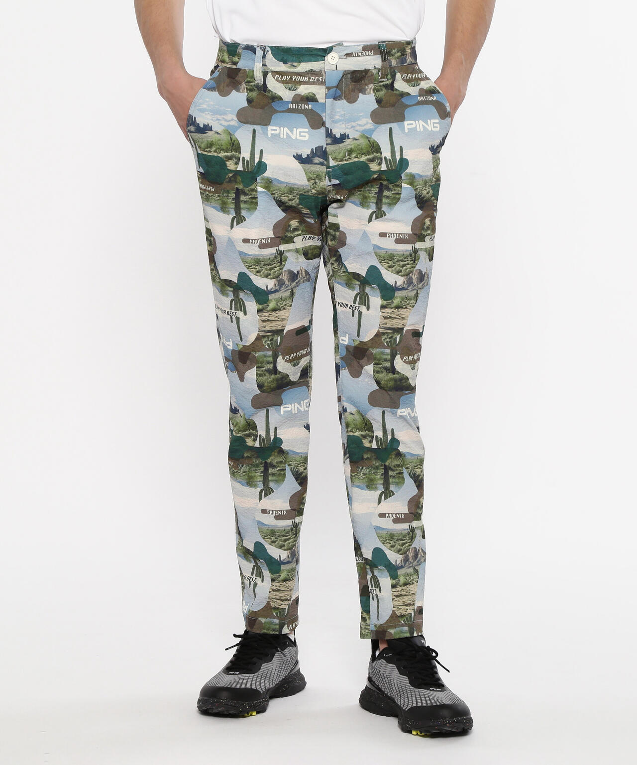 【PING APPAREL】全方向ストレッチサッカーテーパードパンツ ＜NATIVE＞ (MENS)