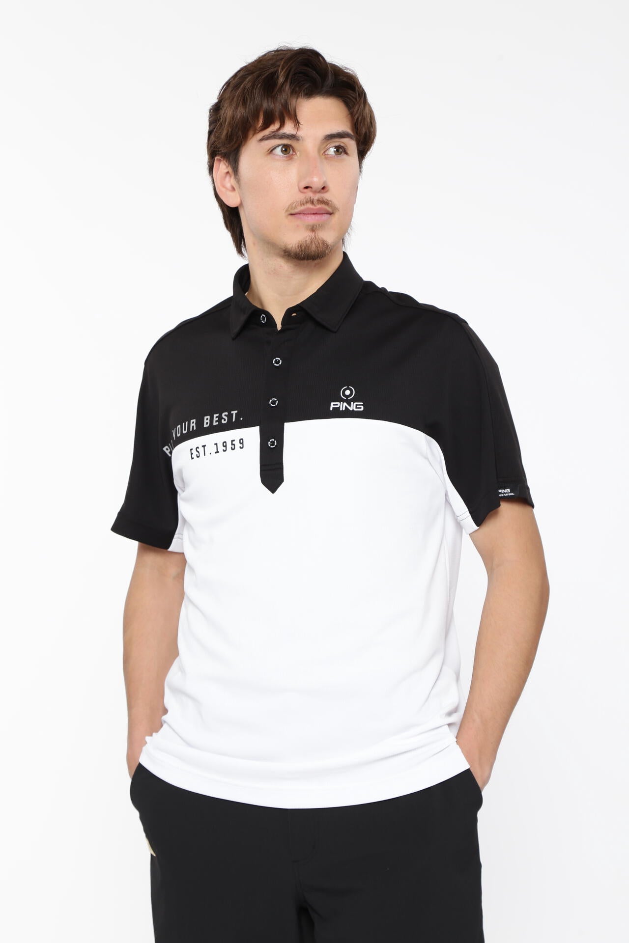 【PING APPAREL】高通気ジャージ半袖ポロシャツ＜PERFORMANCE＞ (MENS)