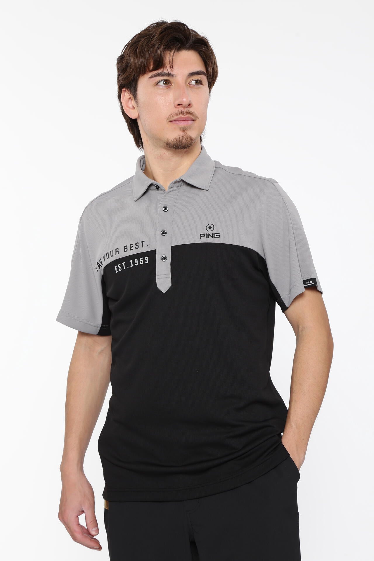 【PING APPAREL】高通気ジャージ半袖ポロシャツ＜PERFORMANCE＞ (MENS)