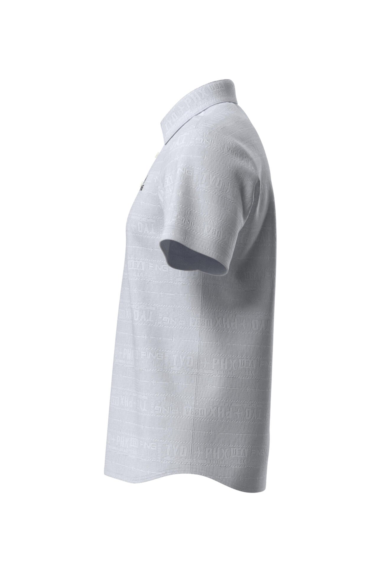 【PING APPAREL】チケット柄ジャガード半袖ポロシャツ ＜NATIVE＞ (MENS)