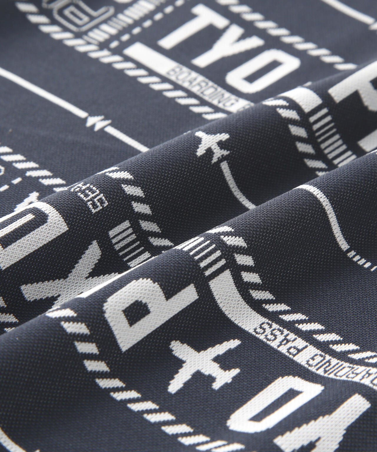 【PING APPAREL】チケット柄ジャガード半袖ポロシャツ ＜NATIVE＞ (MENS)