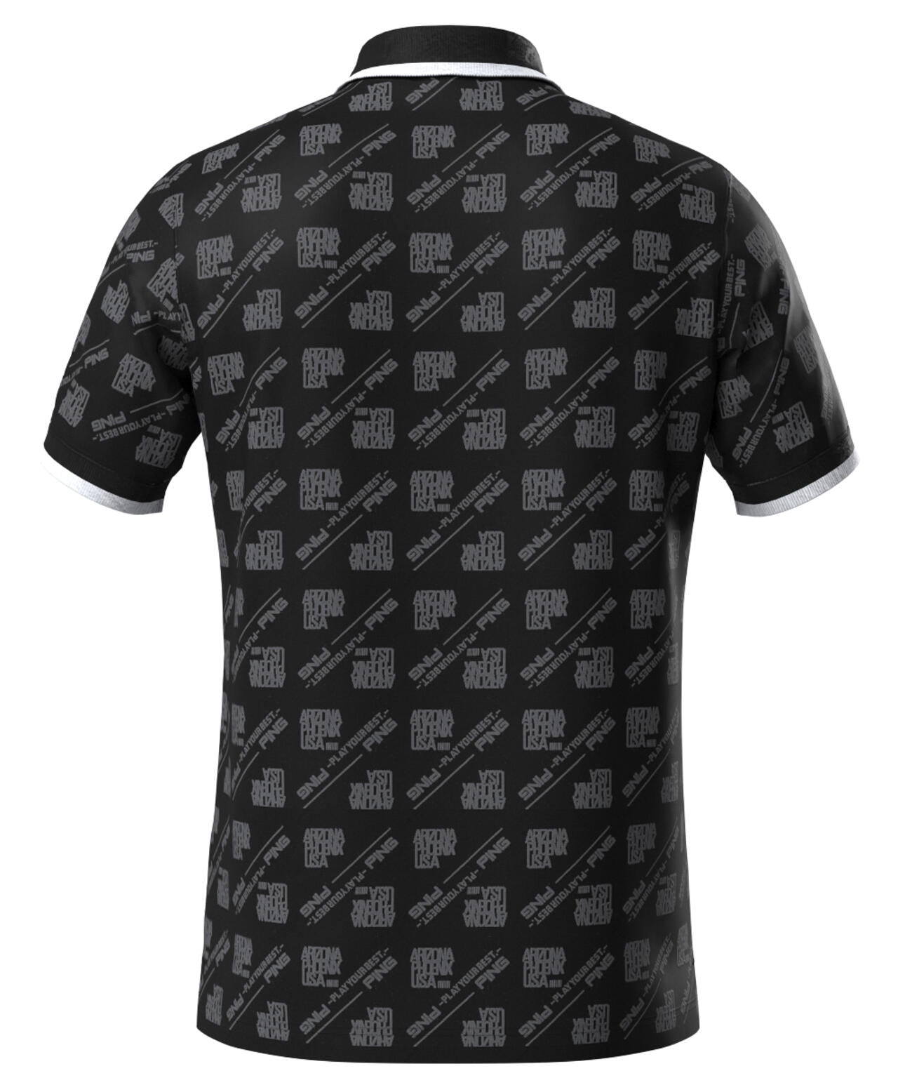 【PING APPAREL】バイアスロゴジャガード 半袖ポロシャツ ＜PERFORMANCE＞ (MENS)