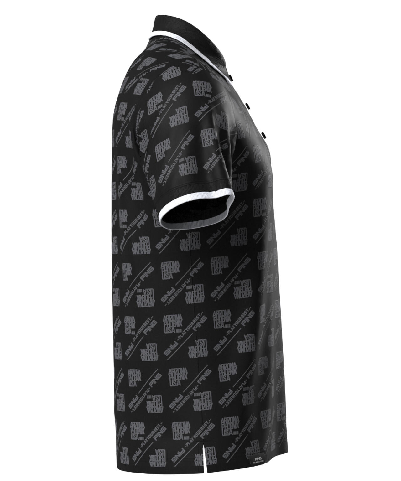 【PING APPAREL】バイアスロゴジャガード 半袖ポロシャツ ＜PERFORMANCE＞ (MENS)