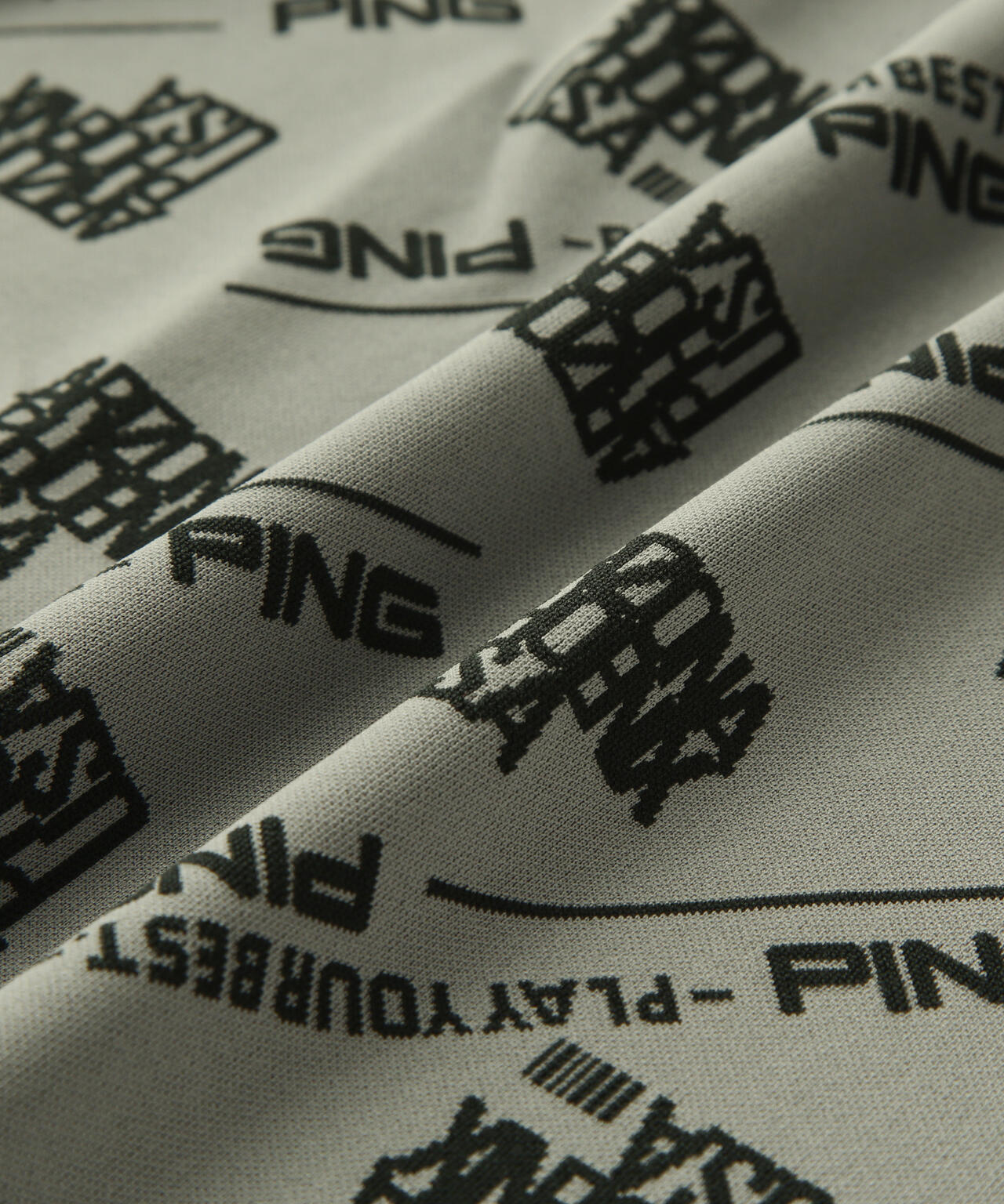 【PING APPAREL】バイアスロゴジャガード 半袖ポロシャツ ＜PERFORMANCE＞ (MENS)