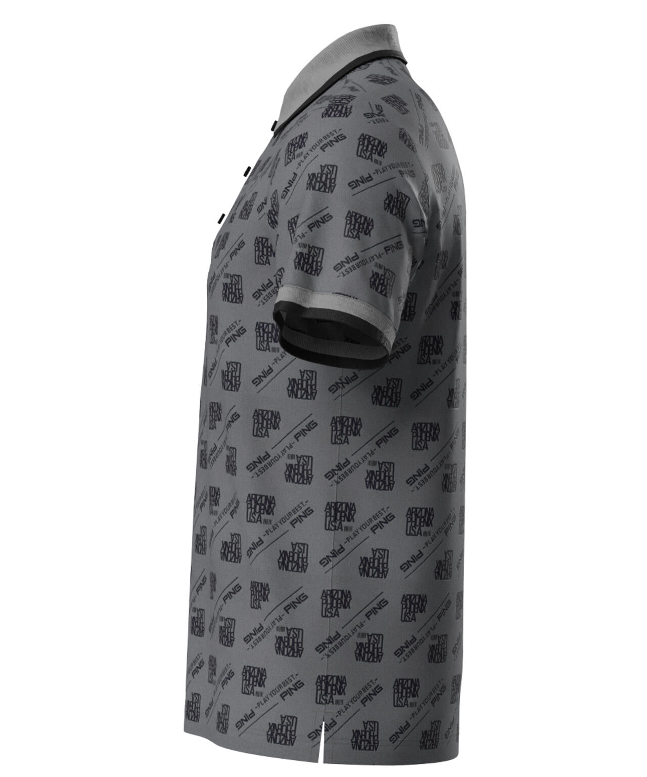 【PING APPAREL】バイアスロゴジャガード 半袖ポロシャツ ＜PERFORMANCE＞ (MENS)