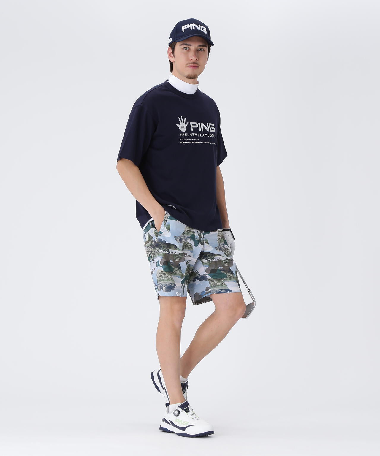 【PING APPAREL】TC天竺 半袖Ｔシャツ ＜NATIVE＞ (MENS)