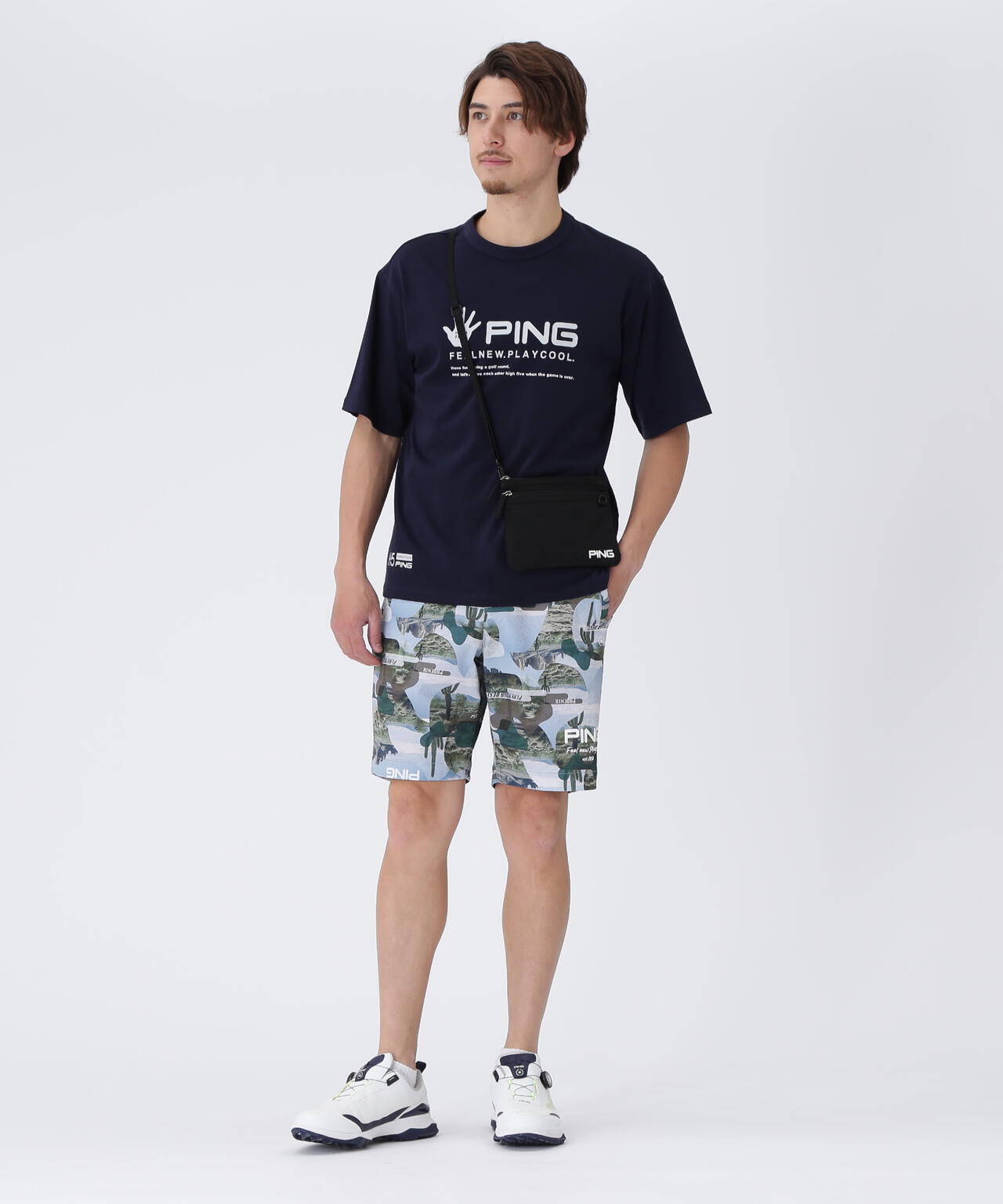 【PING APPAREL】TC天竺 半袖Ｔシャツ ＜NATIVE＞ (MENS)