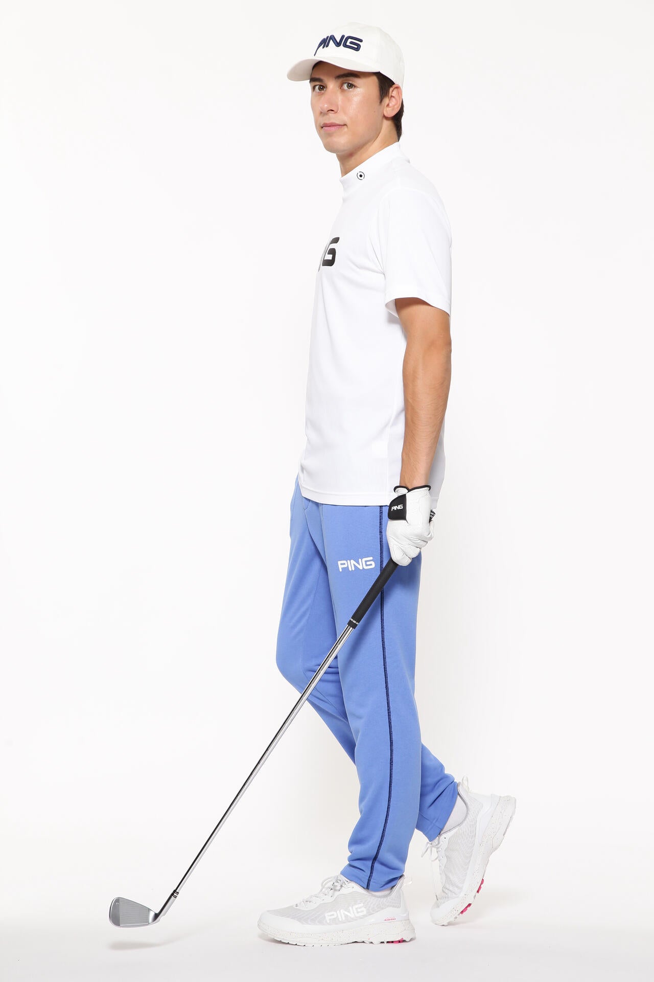 【PING APPAREL】ダブルメッシ半袖ハイネックカットソー ＜EARLY SPRING＞ (MENS)