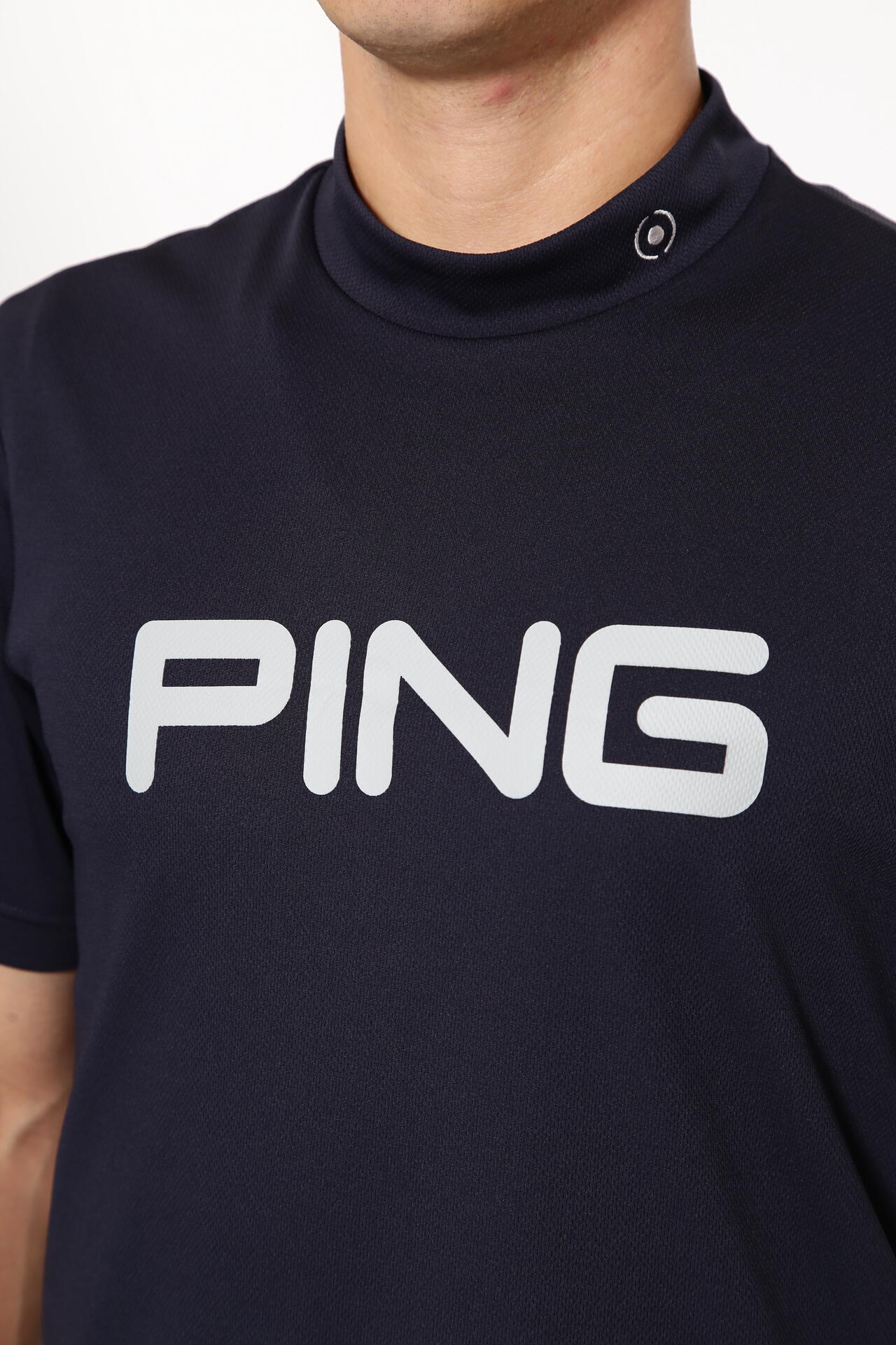 【PING APPAREL】ダブルメッシ半袖ハイネックカットソー ＜EARLY SPRING＞ (MENS)