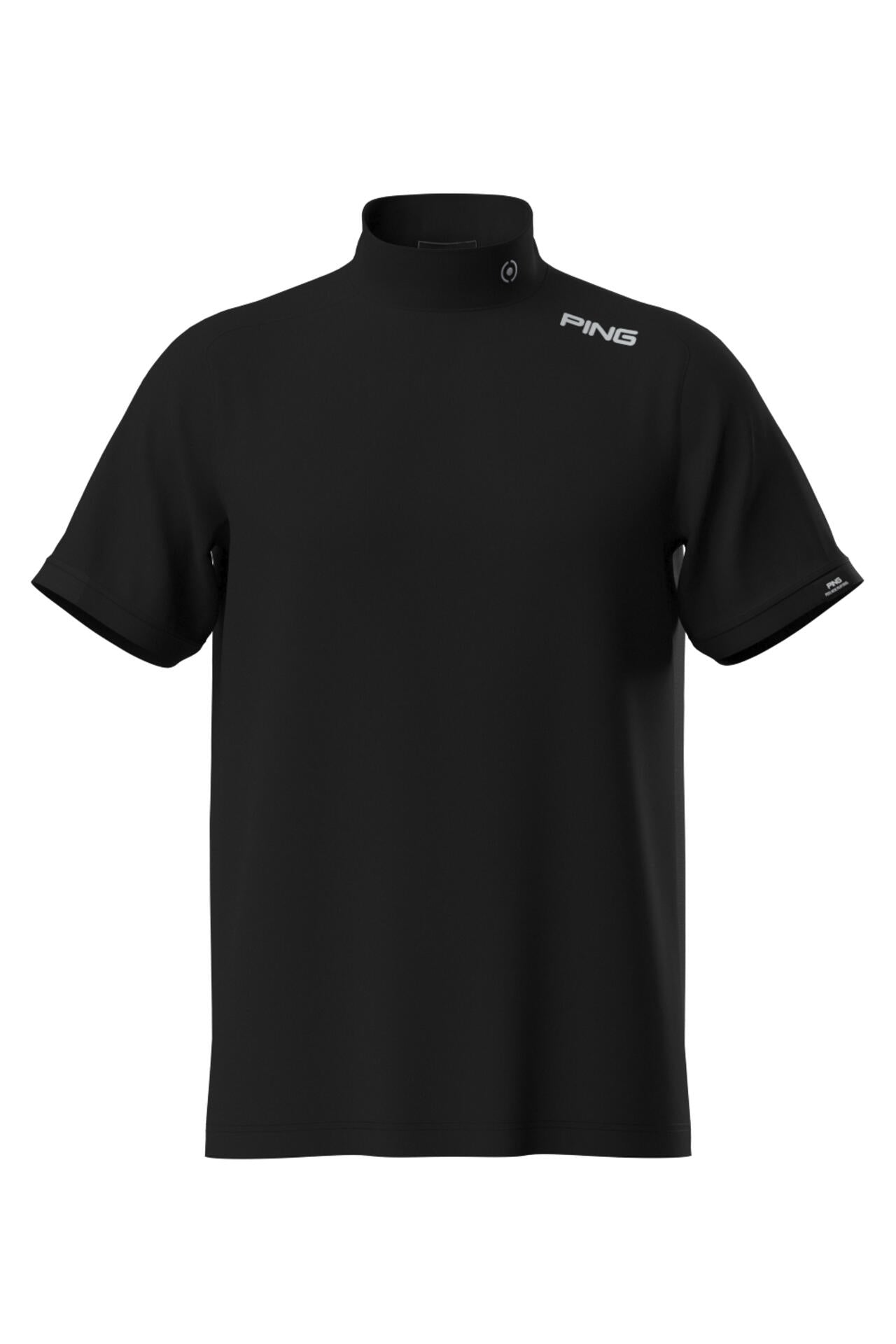 【PING APPAREL】メッシュパネルジャガード半袖ハイネックカットソー ＜PERFORMANCE＞ (MENS)
