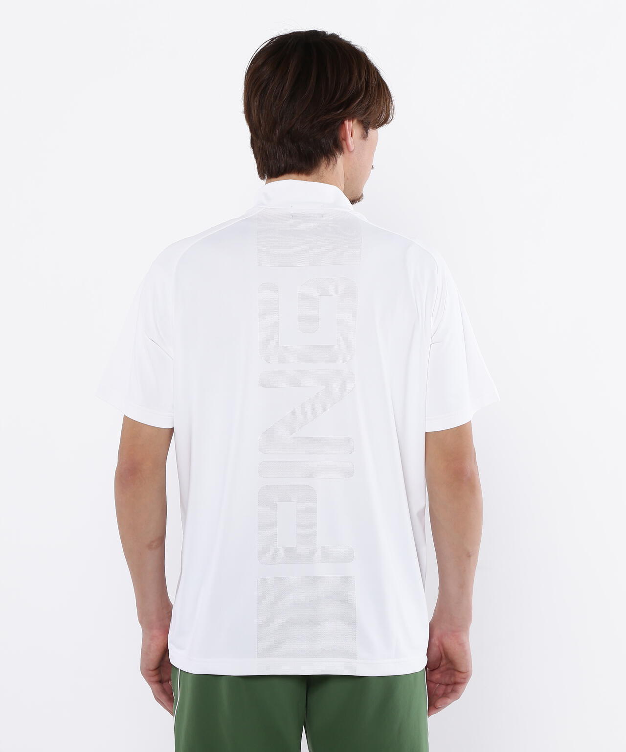 【PING APPAREL】メッシュパネルジャガード半袖ハイネックカットソー ＜PERFORMANCE＞ (MENS)
