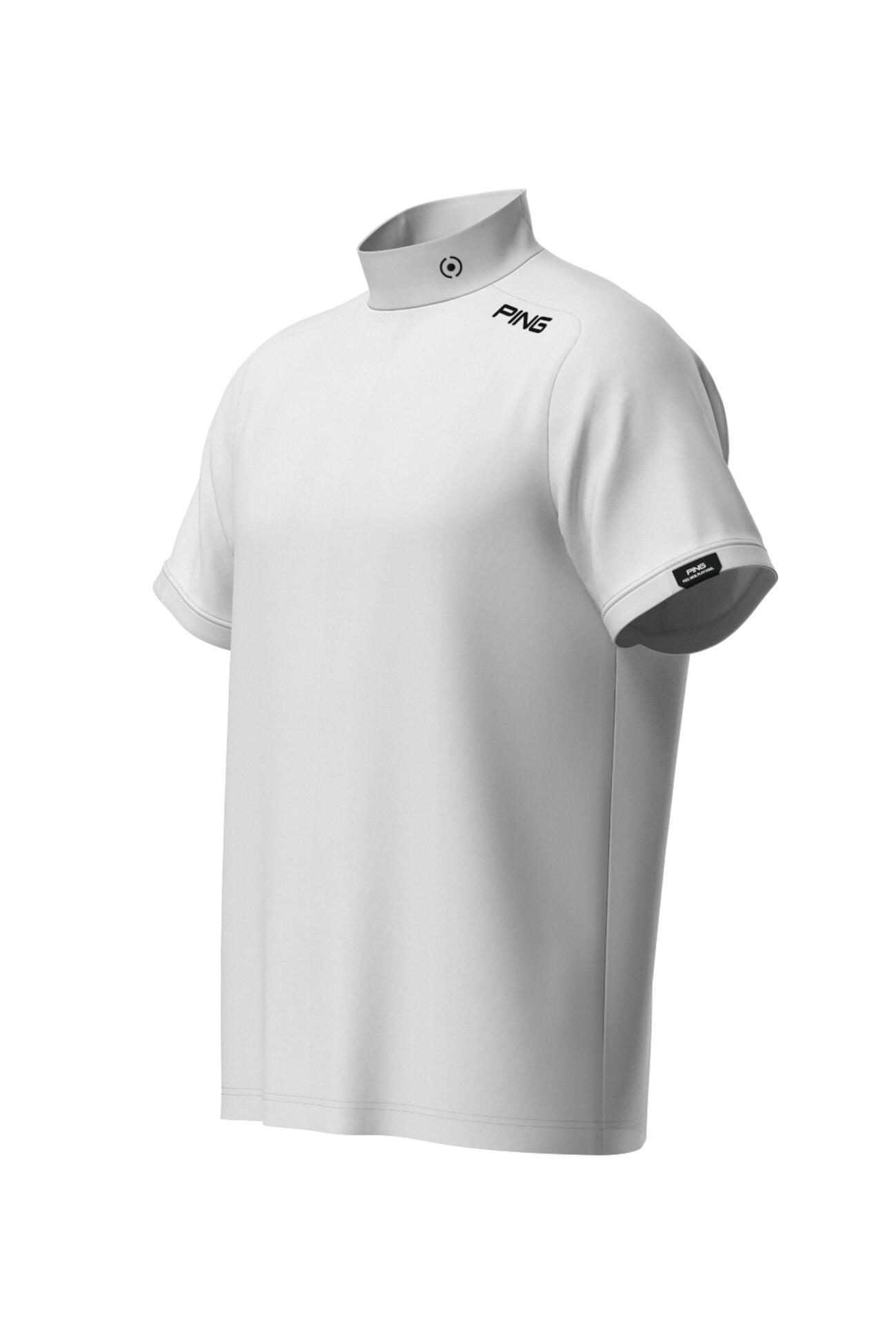 【PING APPAREL】メッシュパネルジャガード半袖ハイネックカットソー ＜PERFORMANCE＞ (MENS)