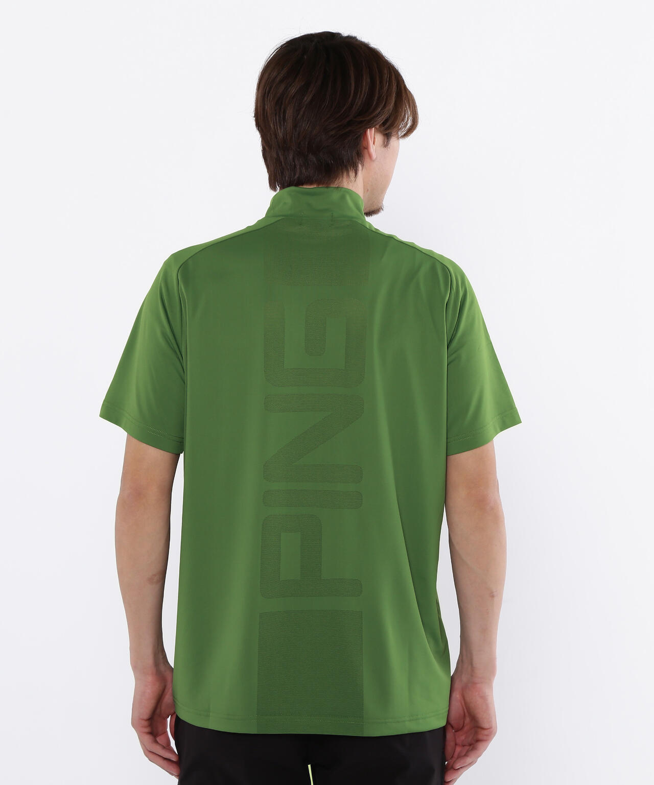【PING APPAREL】メッシュパネルジャガード半袖ハイネックカットソー ＜PERFORMANCE＞ (MENS)