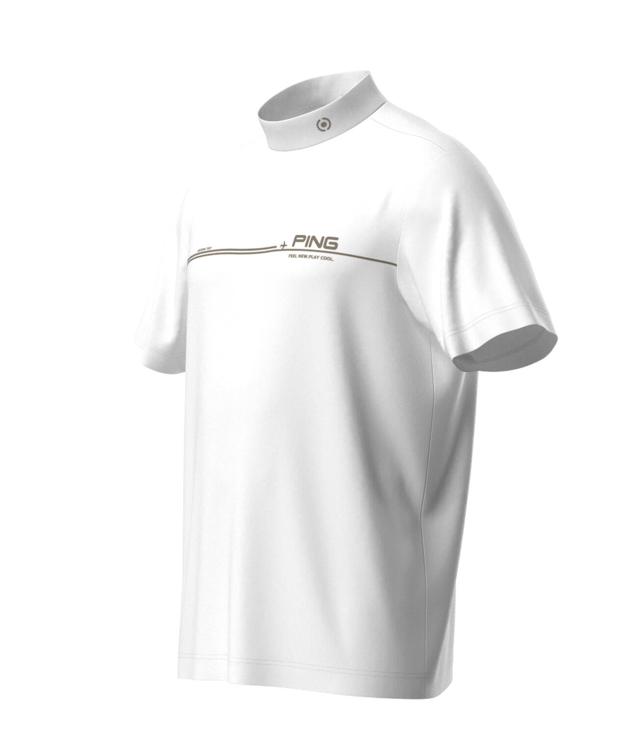 【PING APPAREL】カノコ 半袖ハイネックシャツ ＜NATIVE＞ (MENS)