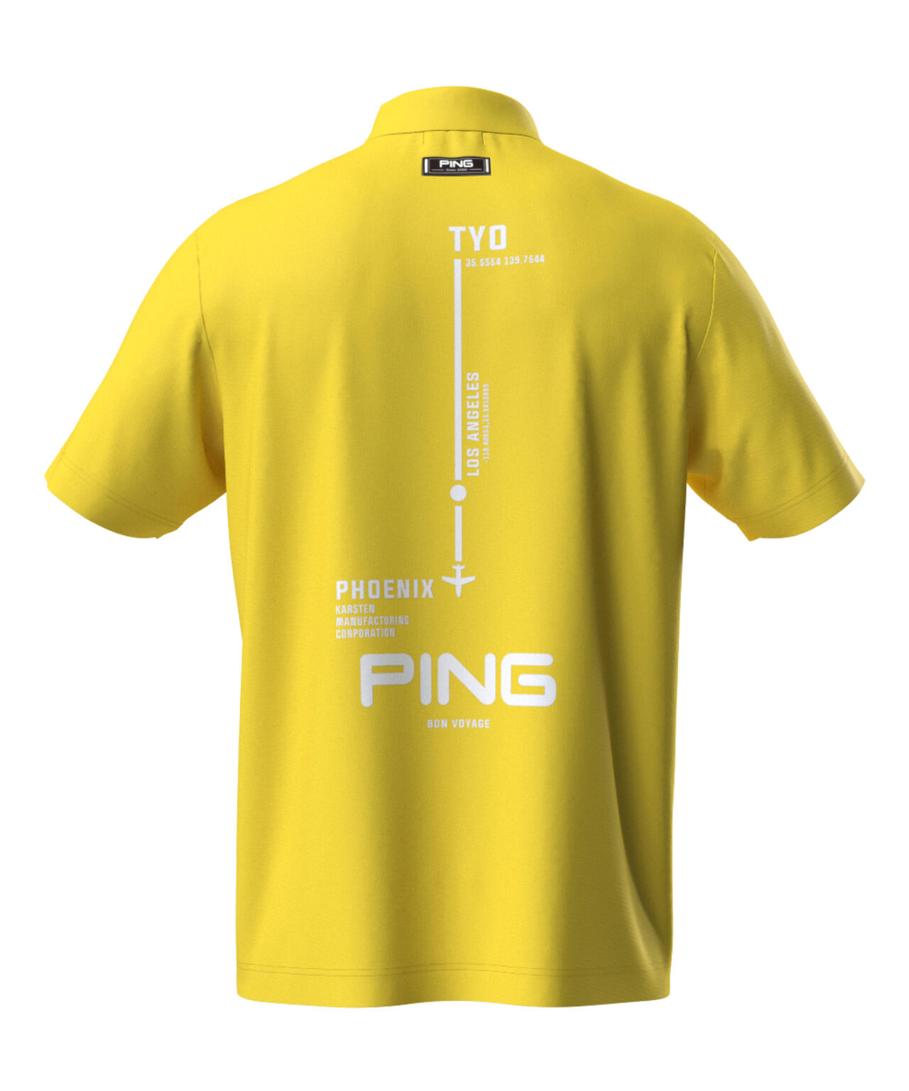 【PING APPAREL】カノコ 半袖ハイネックシャツ ＜NATIVE＞ (MENS)