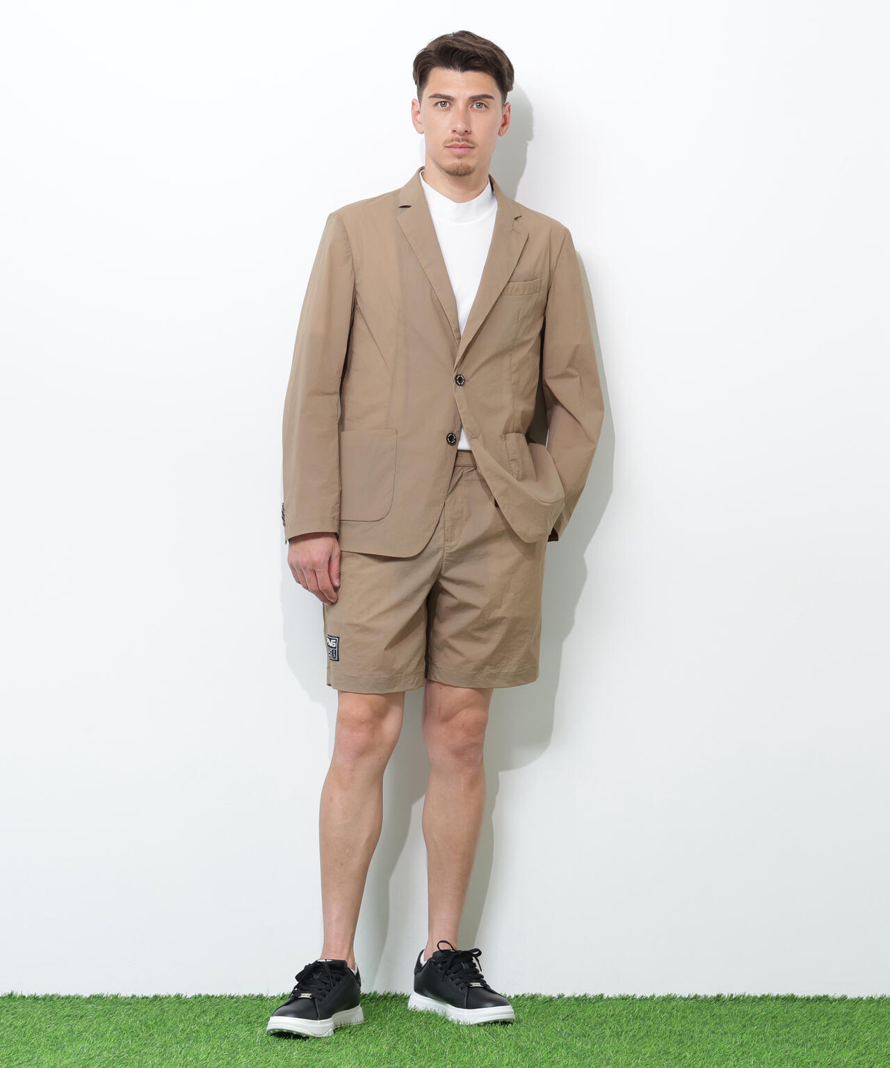 【PING APPAREL】ドライタッチナイロンストレッチタフタジャケット ＜GOLD＞ (MENS)